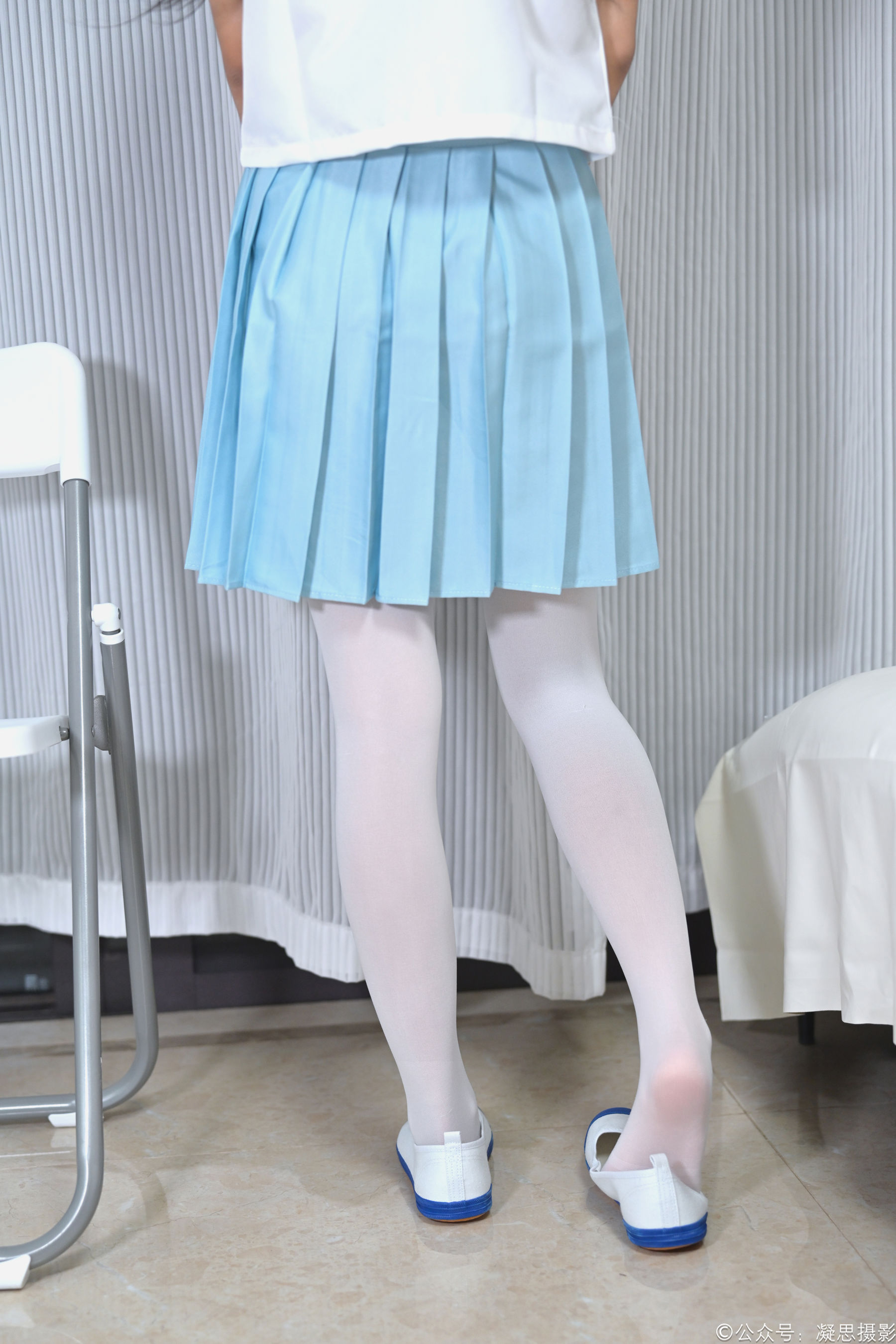 凝思摄影 No.053 沅沅 - jk制服、白丝、室内鞋/(140P)