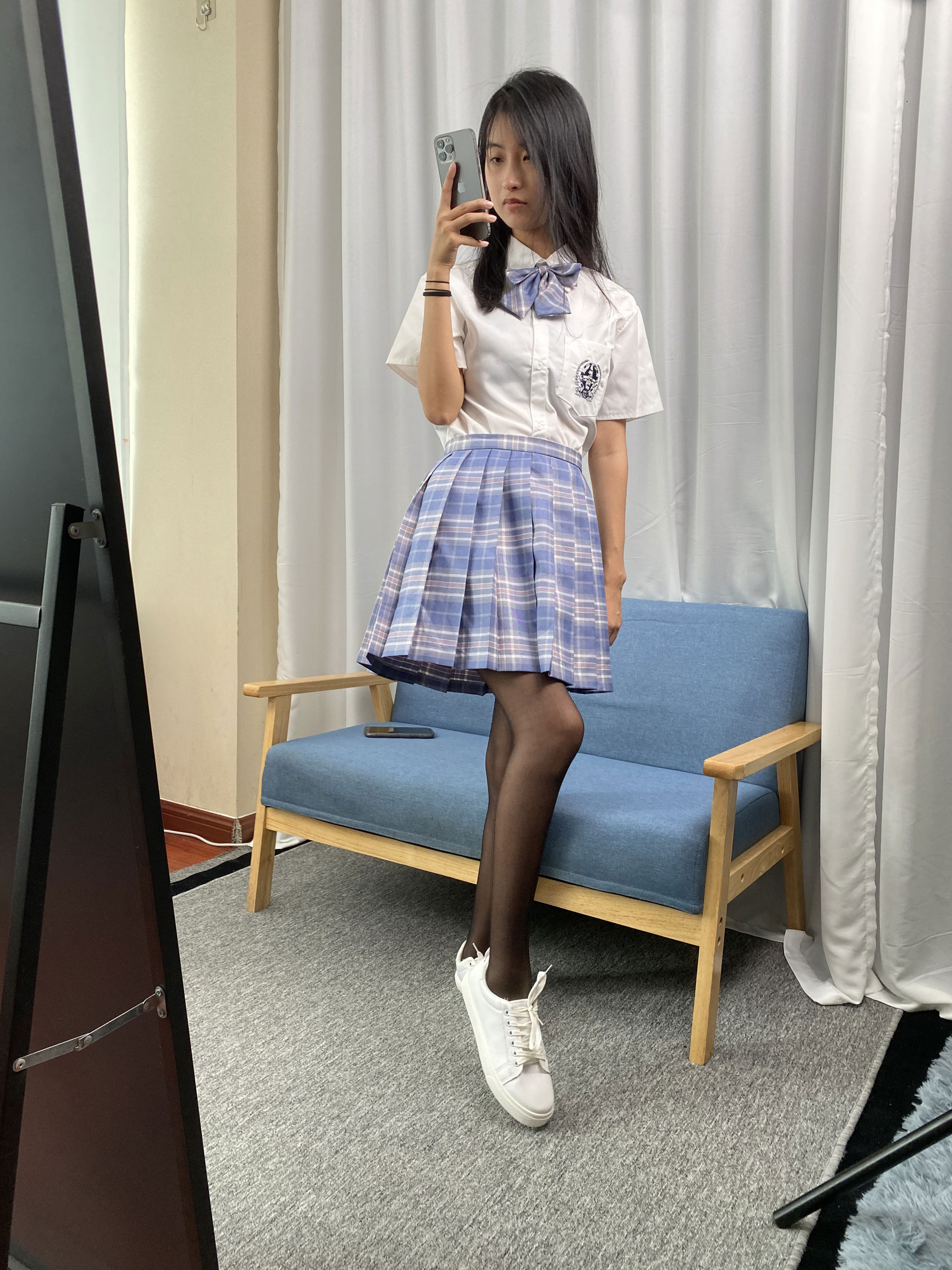 三禾摄影 No.063 JK套装 黑丝/(150P)