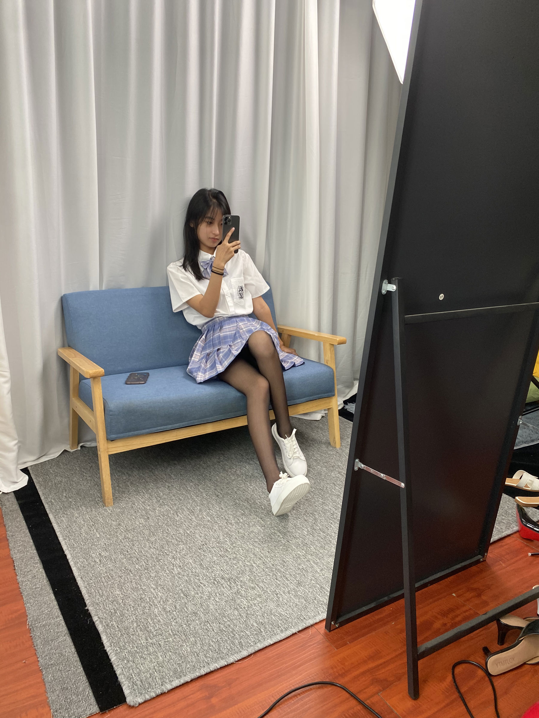 三禾摄影 No.063 JK套装 黑丝/(150P)