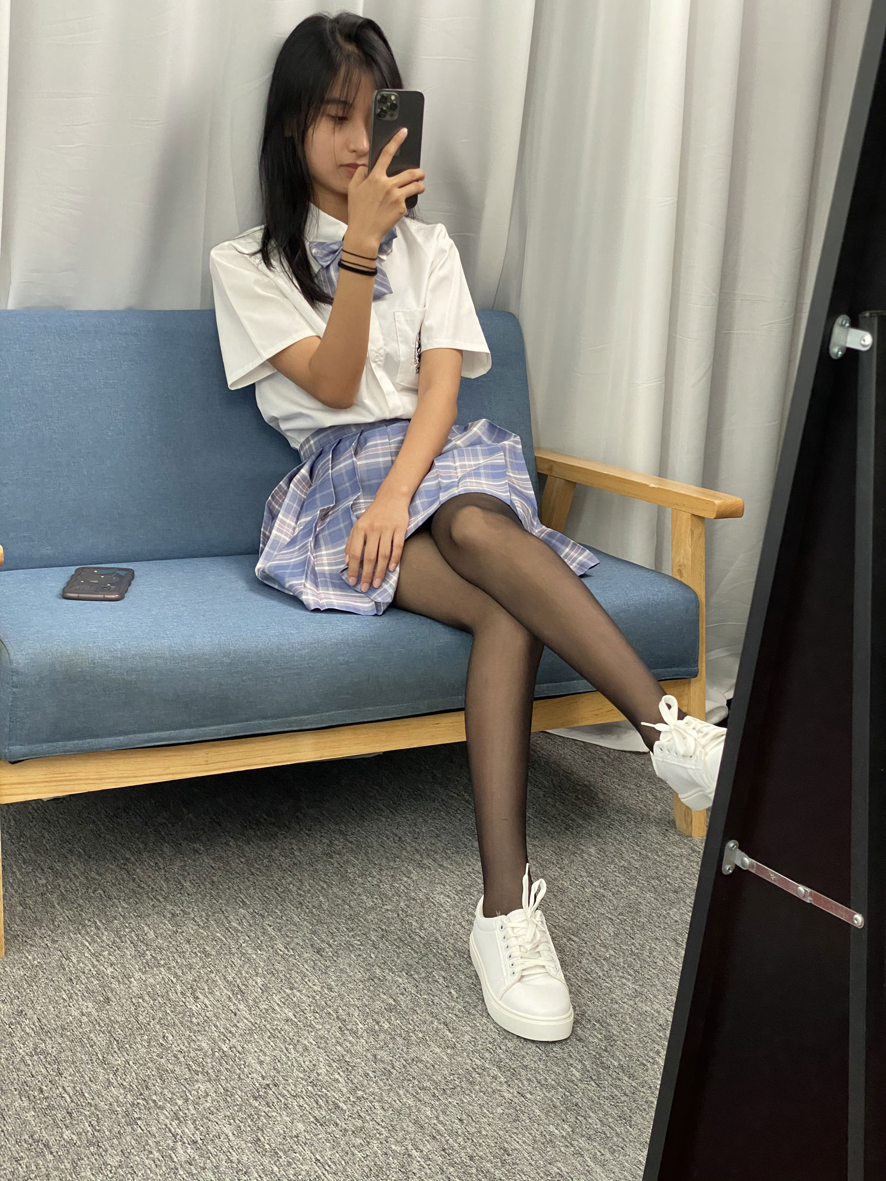 三禾摄影 No.063 JK套装 黑丝/(150P)