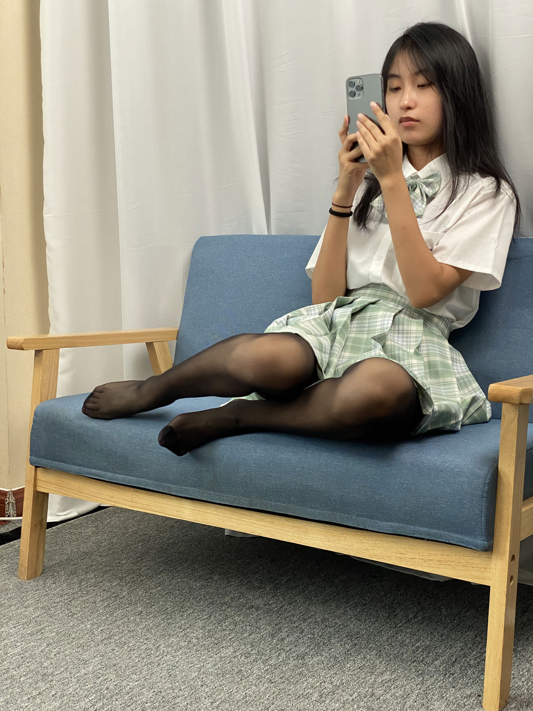 三禾摄影 No.063 JK套装 黑丝/(150P)