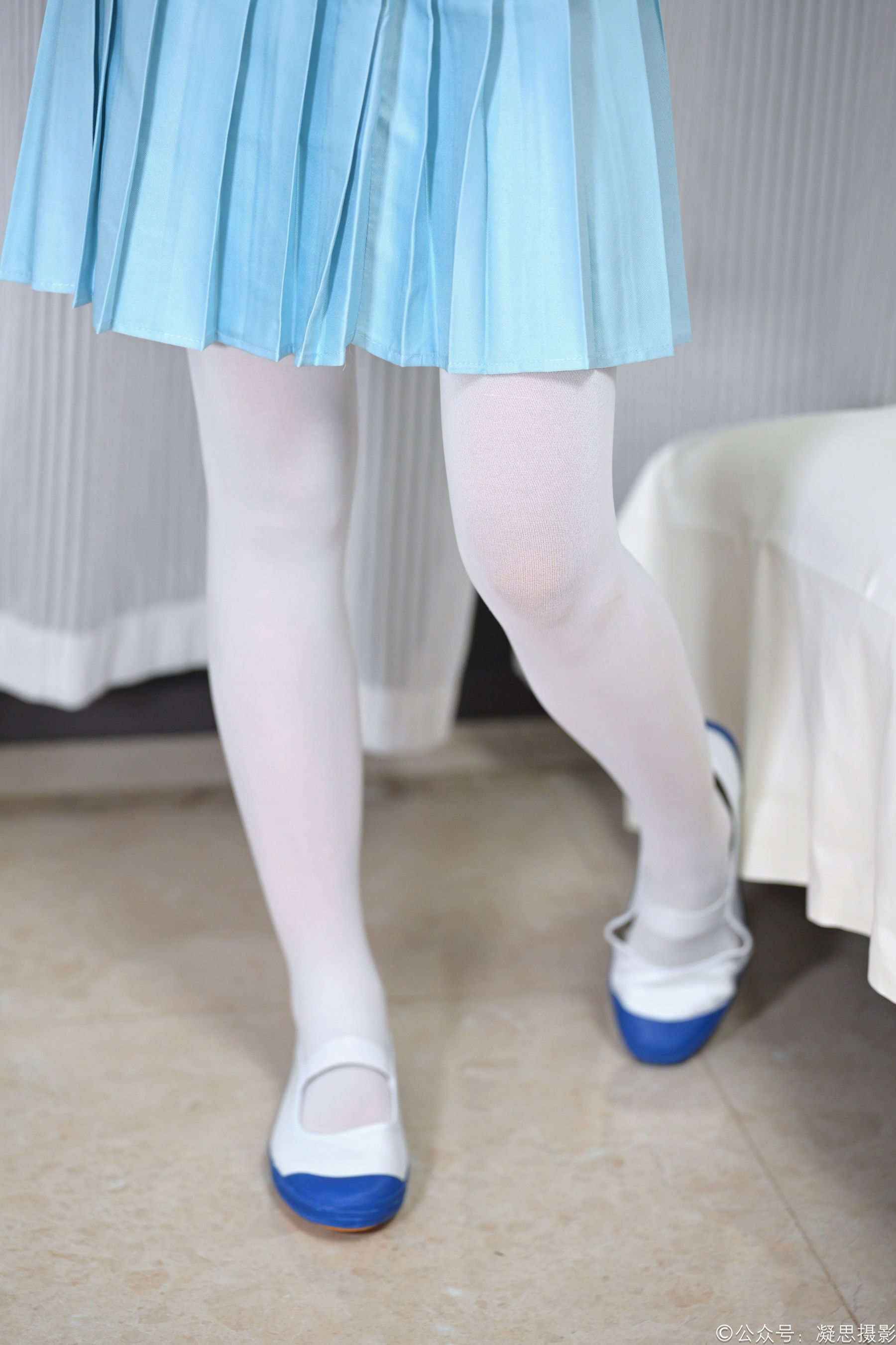 凝思摄影 No.053 沅沅 - jk制服、白丝、室内鞋/(140P)