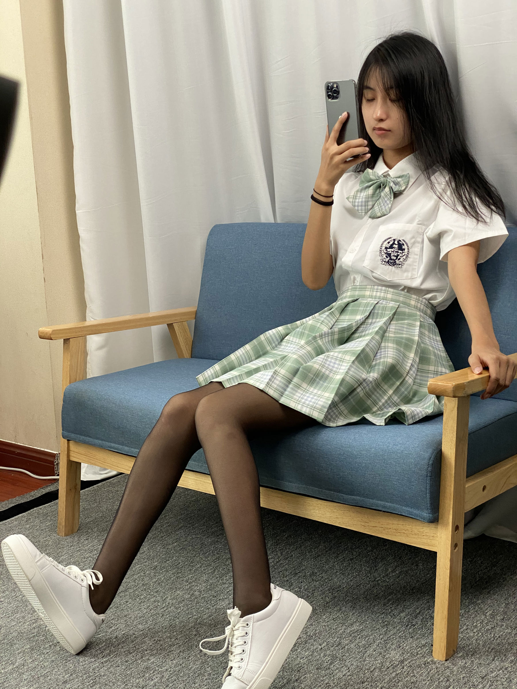三禾摄影 No.063 JK套装 黑丝/(150P)
