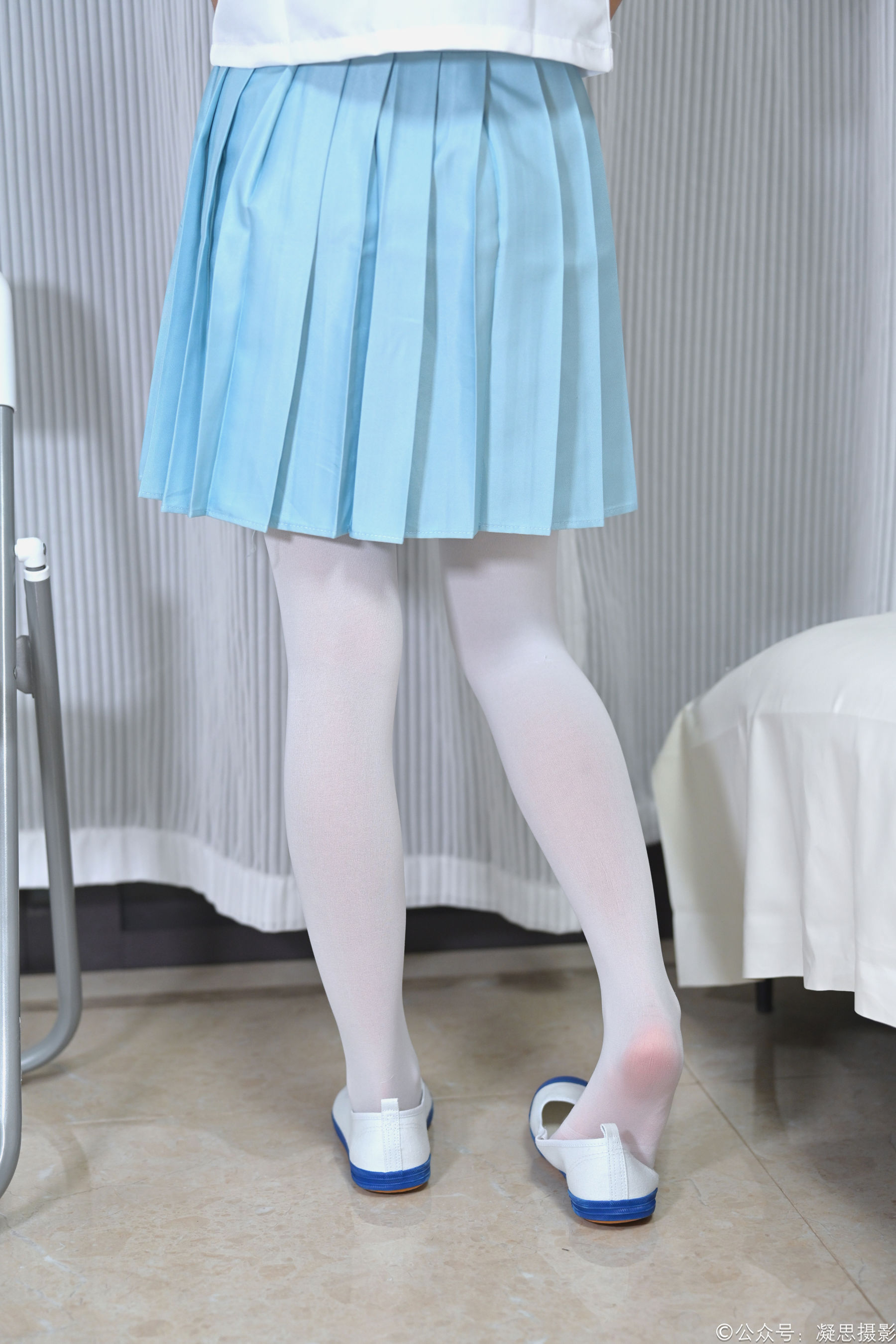 凝思摄影 No.053 沅沅 - jk制服、白丝、室内鞋/(140P)