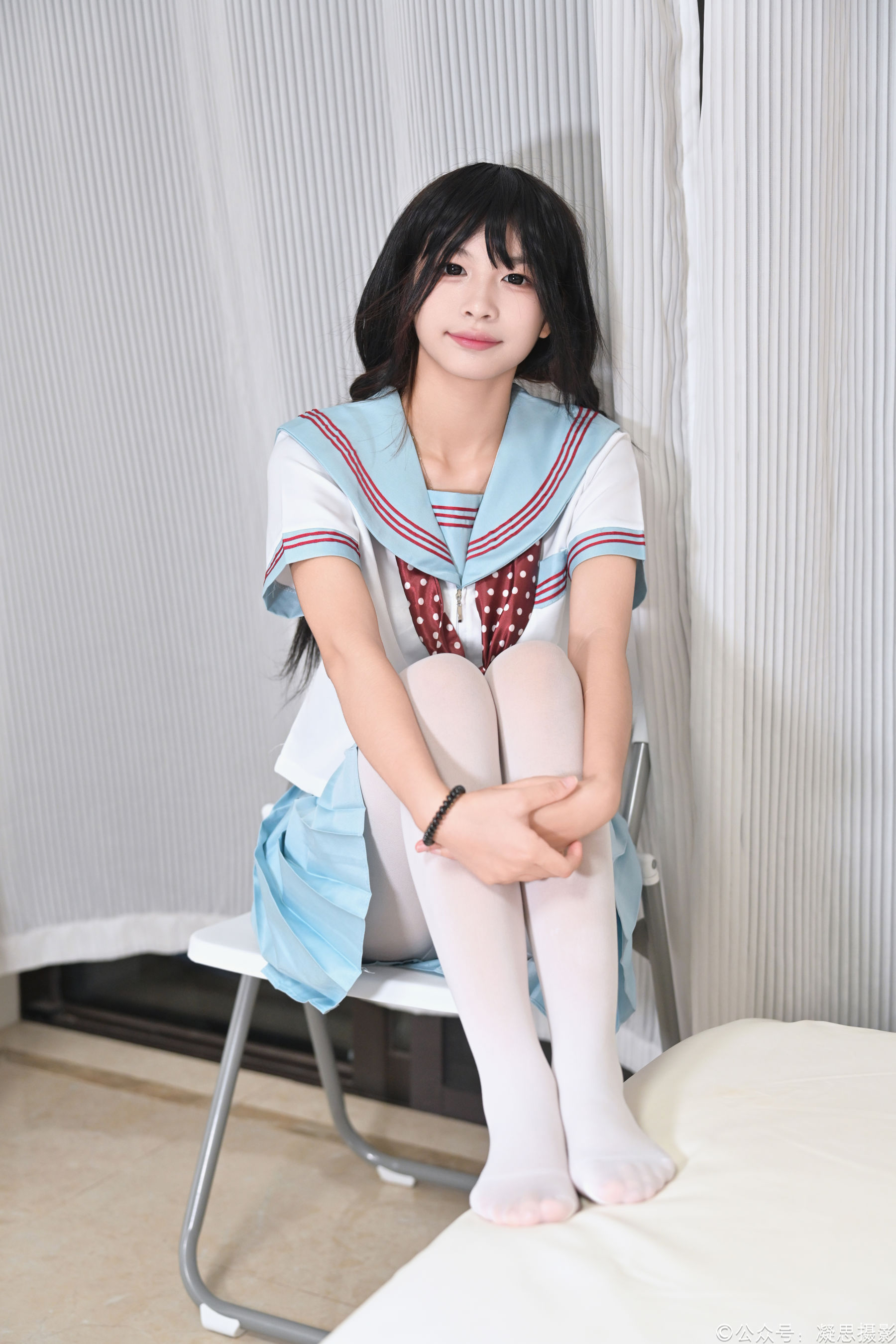 凝思摄影 No.053 沅沅 - jk制服、白丝、室内鞋/(140P)