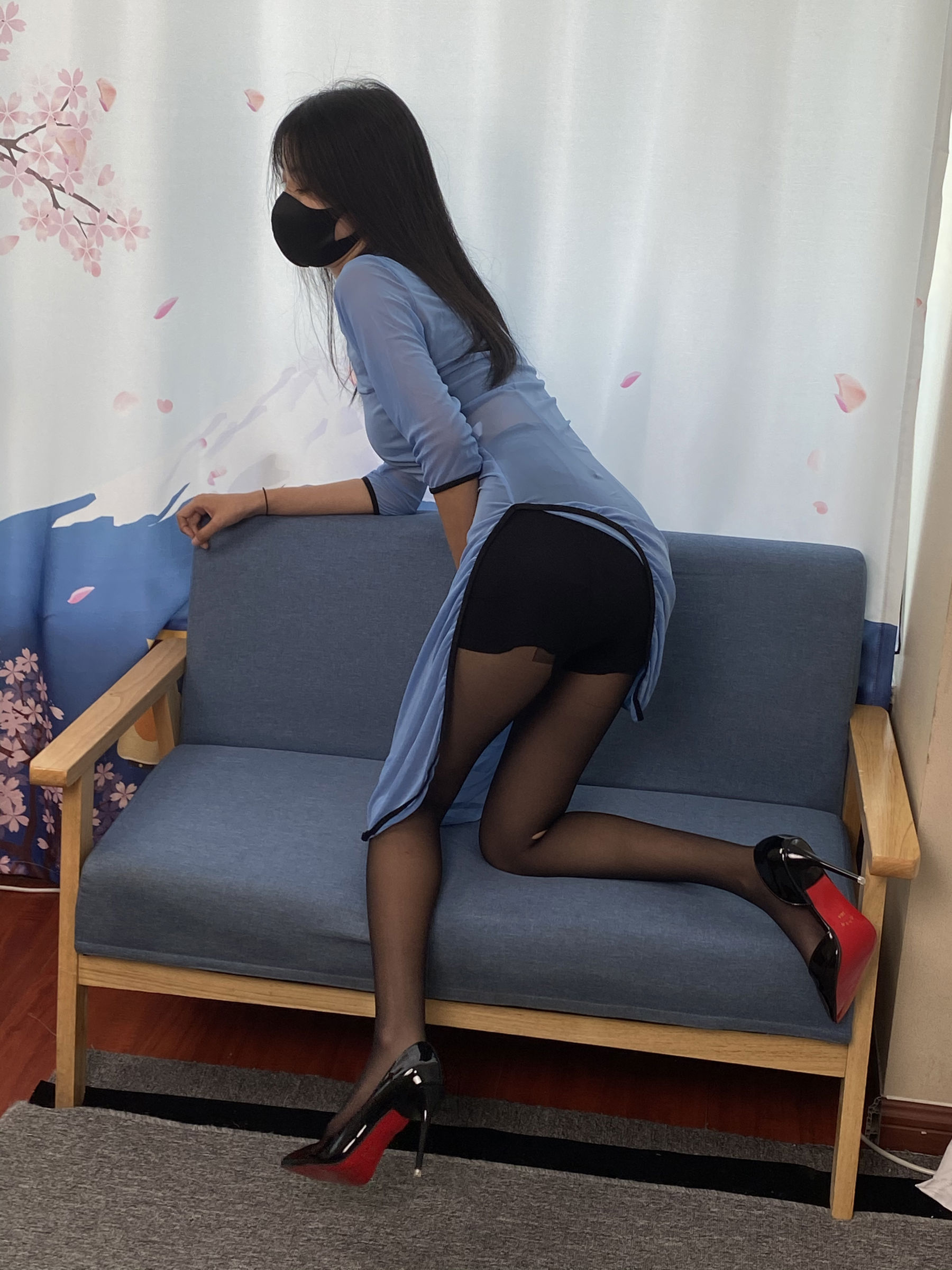 三禾摄影 No.064 薄丝旗袍 黑丝 高跟/(245P)