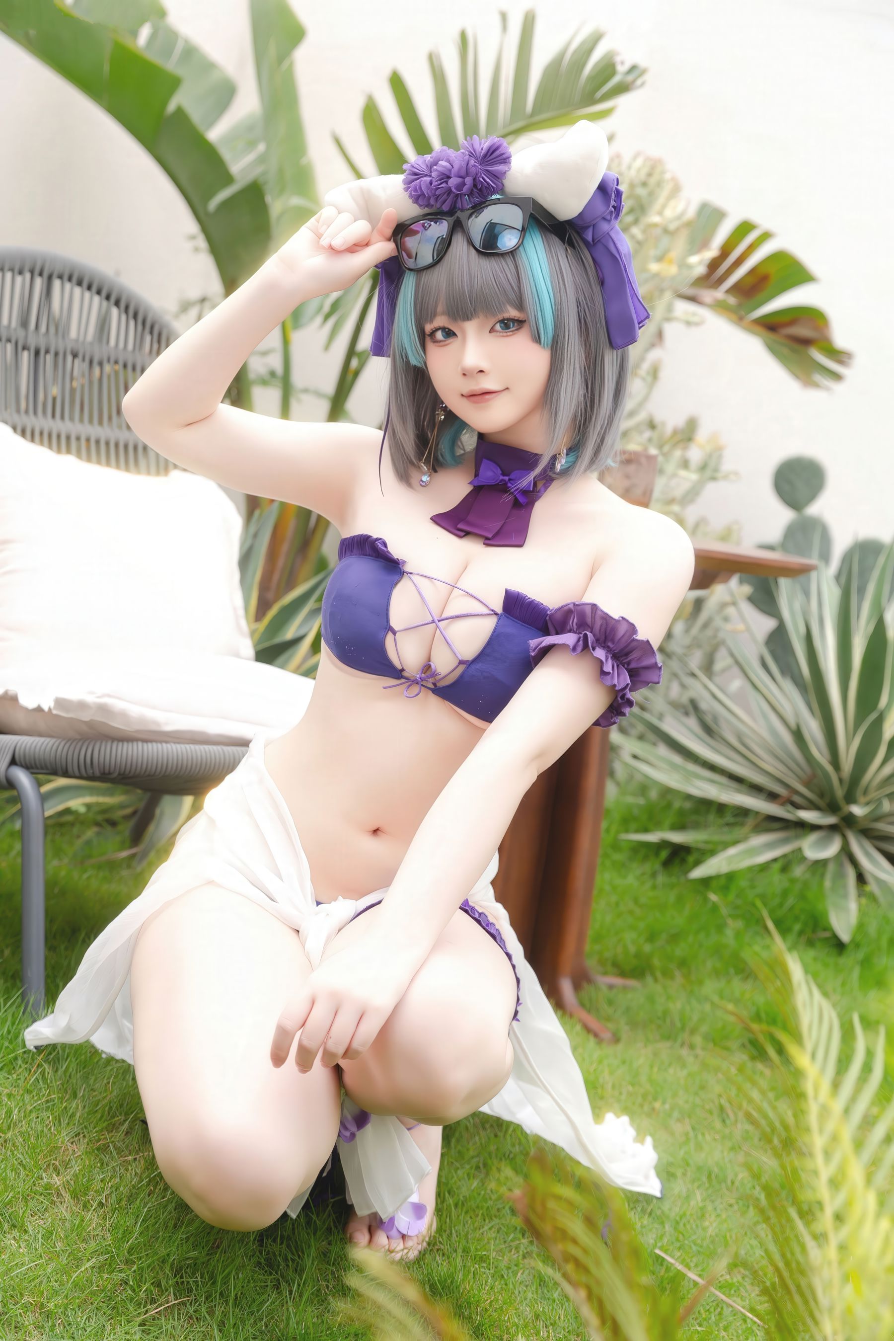 屿鱼 - 碧蓝航线 柴郡 泳装/(29P)