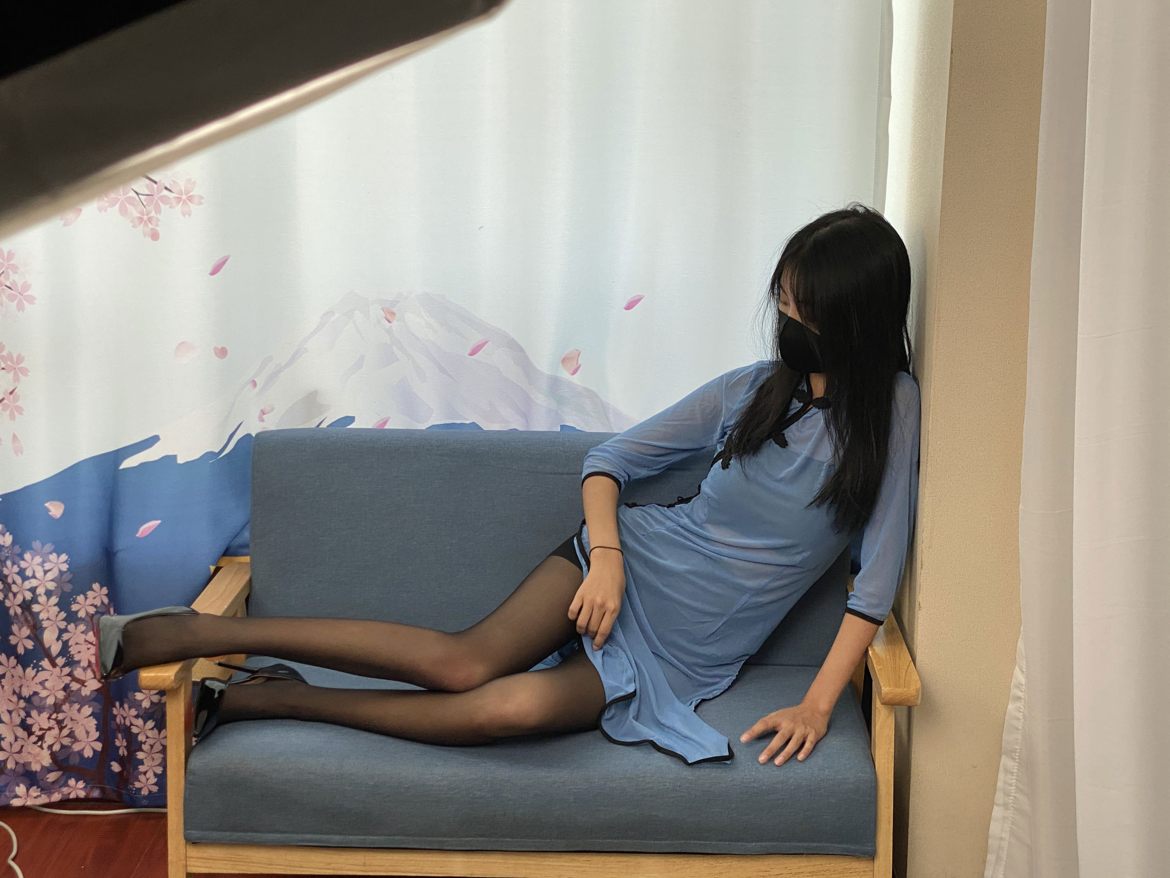 三禾摄影 No.064 薄丝旗袍 黑丝 高跟/(245P)