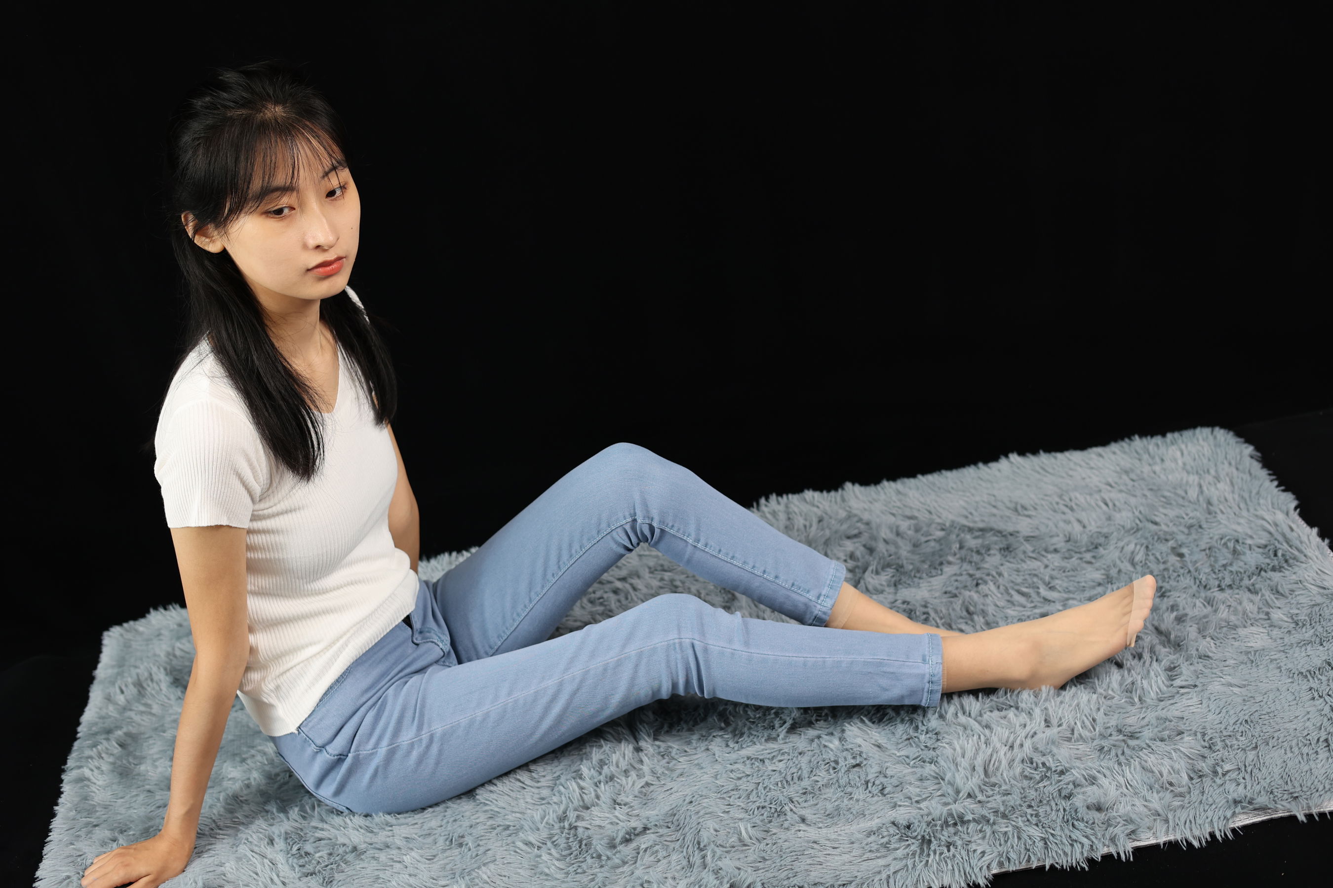 三禾摄影 No.065 牛仔裤 短丝 棉袜/(298P)