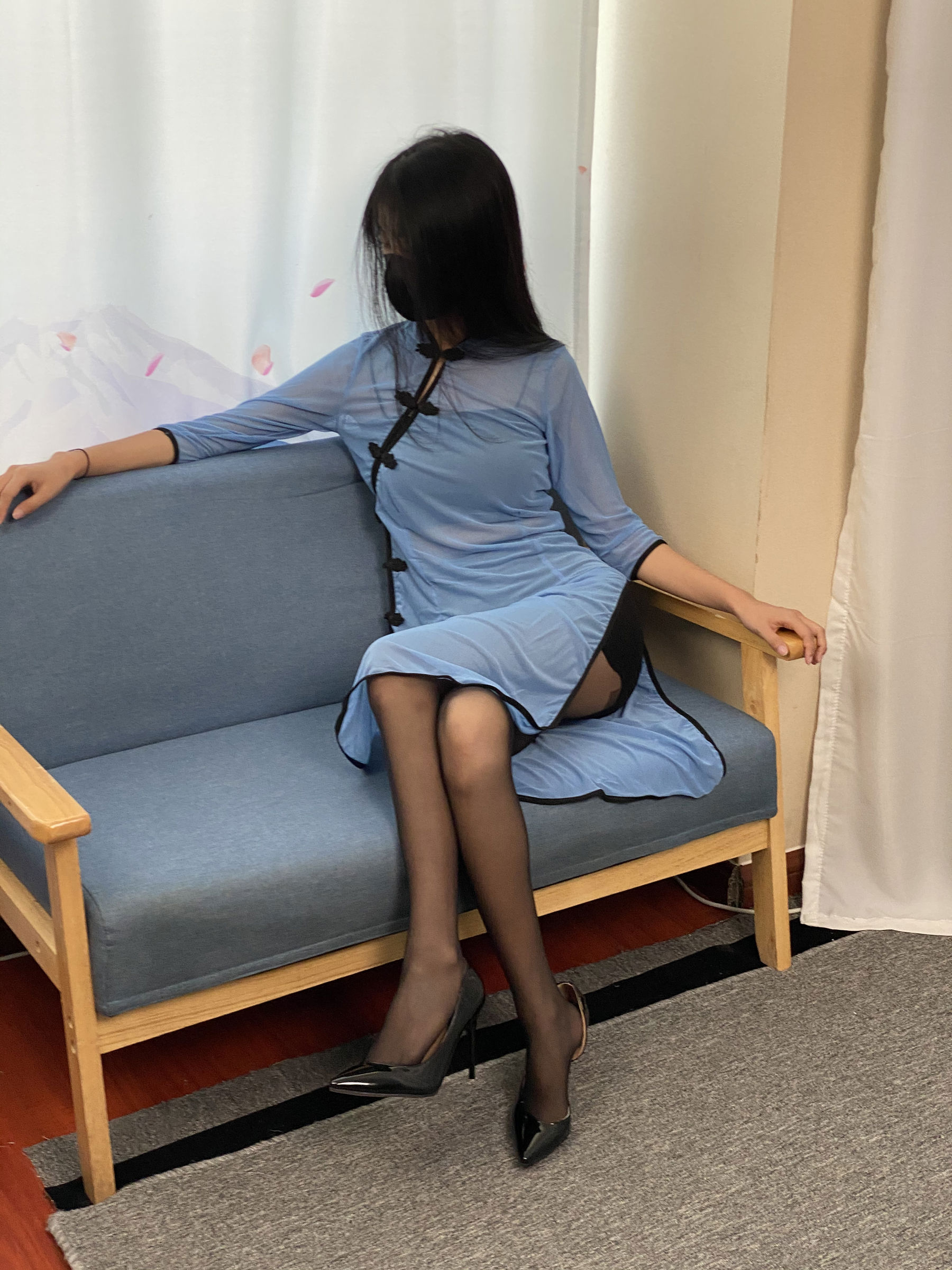 三禾摄影 No.064 薄丝旗袍 黑丝 高跟/(245P)