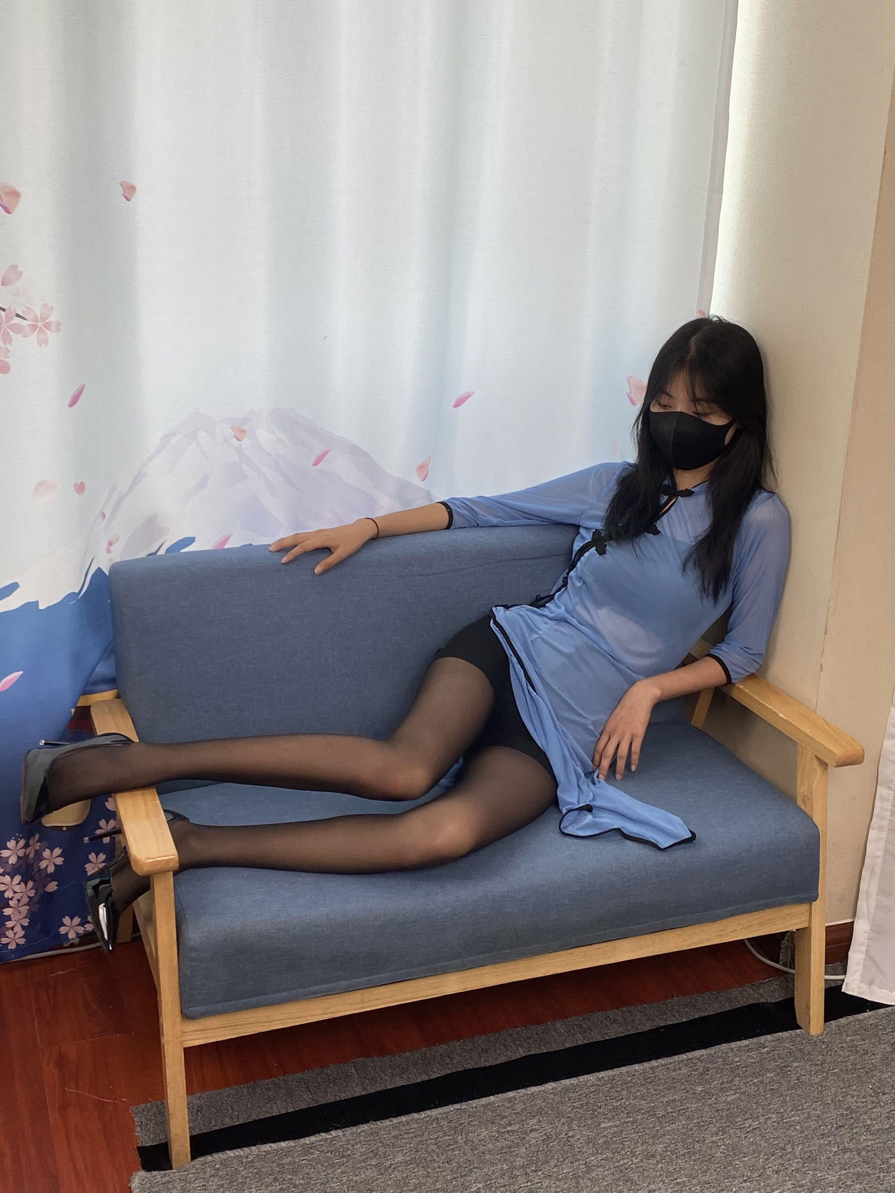 三禾摄影 No.064 薄丝旗袍 黑丝 高跟/(245P)