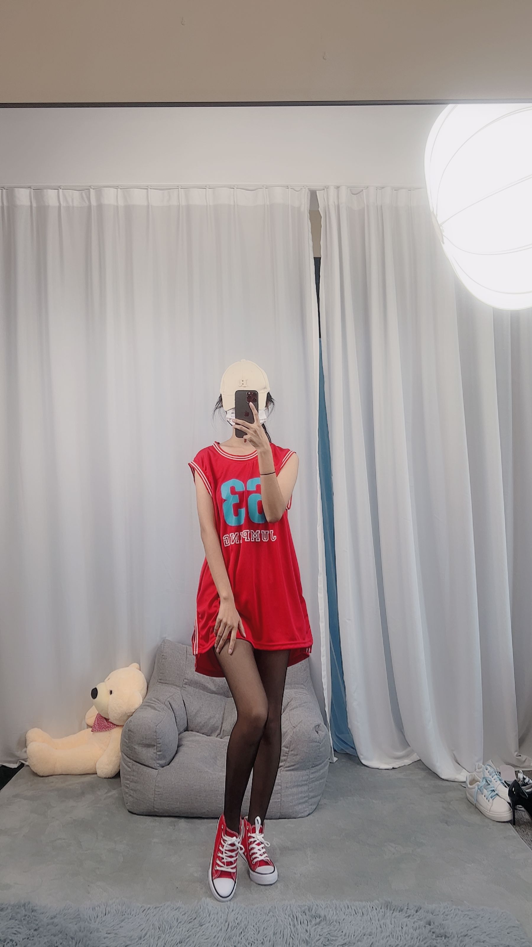 三禾摄影 No.059 篮球服 黑丝 帆布鞋 牛仔短裤/(121P)