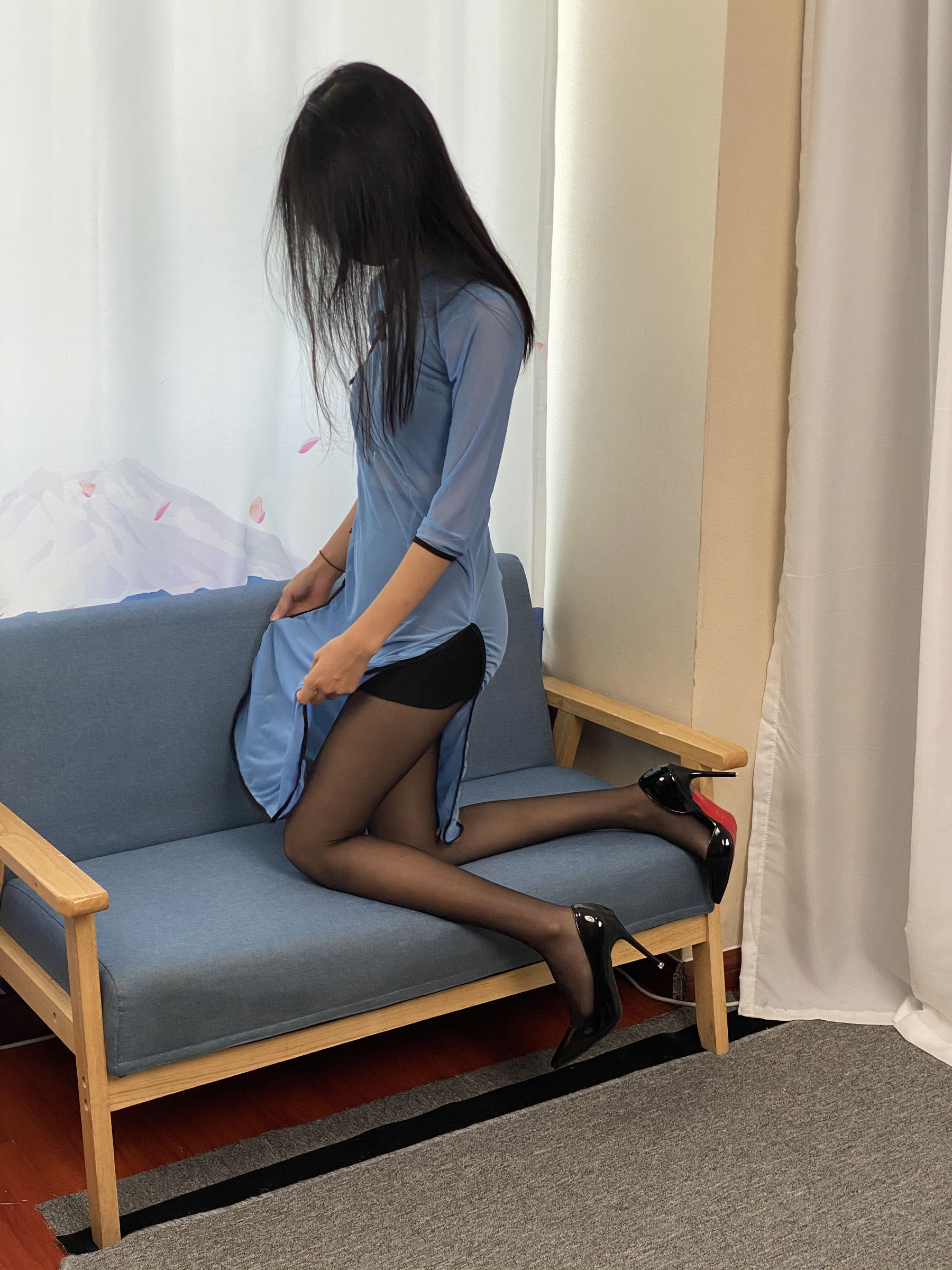 三禾摄影 No.064 薄丝旗袍 黑丝 高跟/(245P)