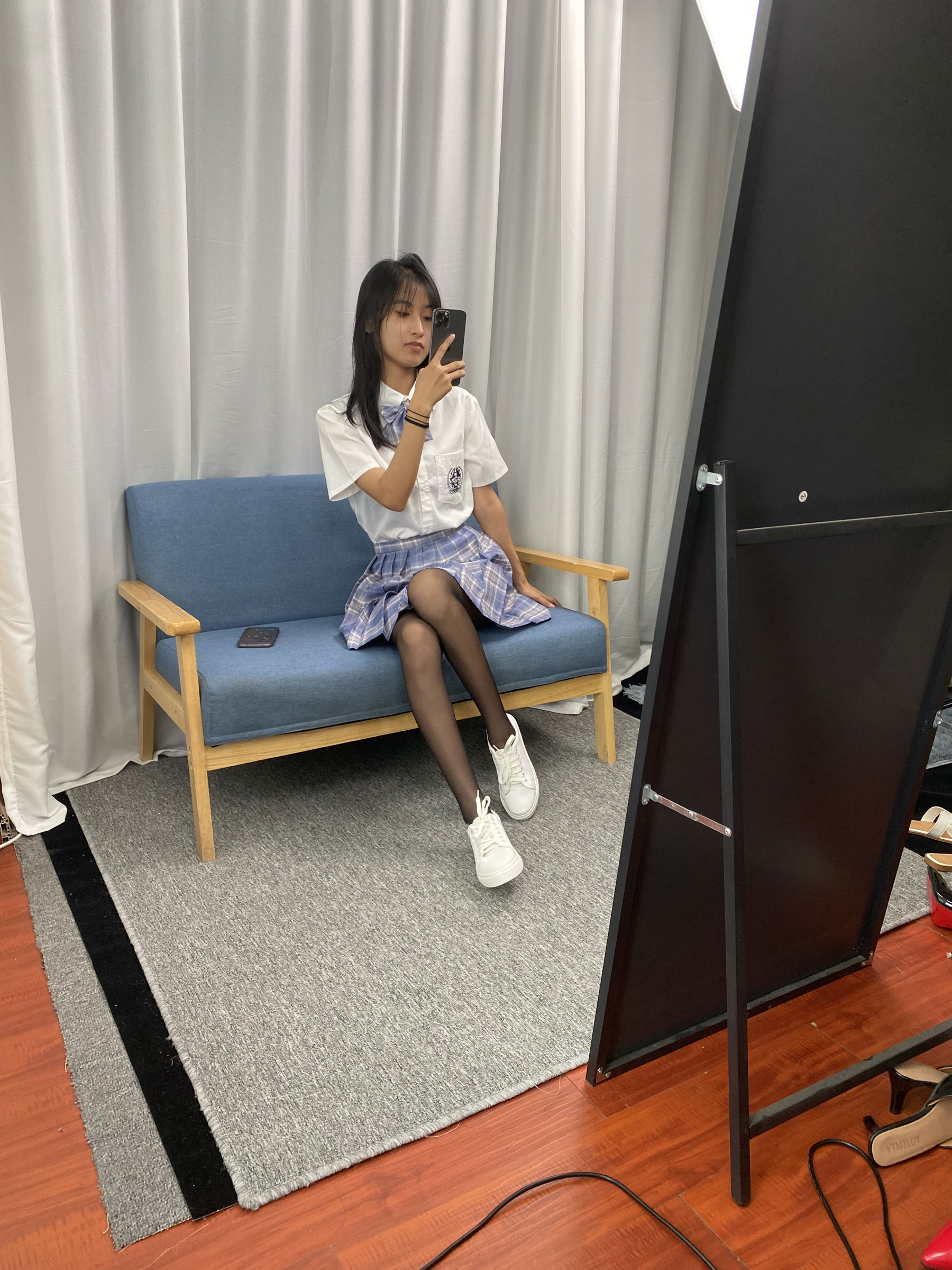 三禾摄影 No.063 JK套装 黑丝/(150P)