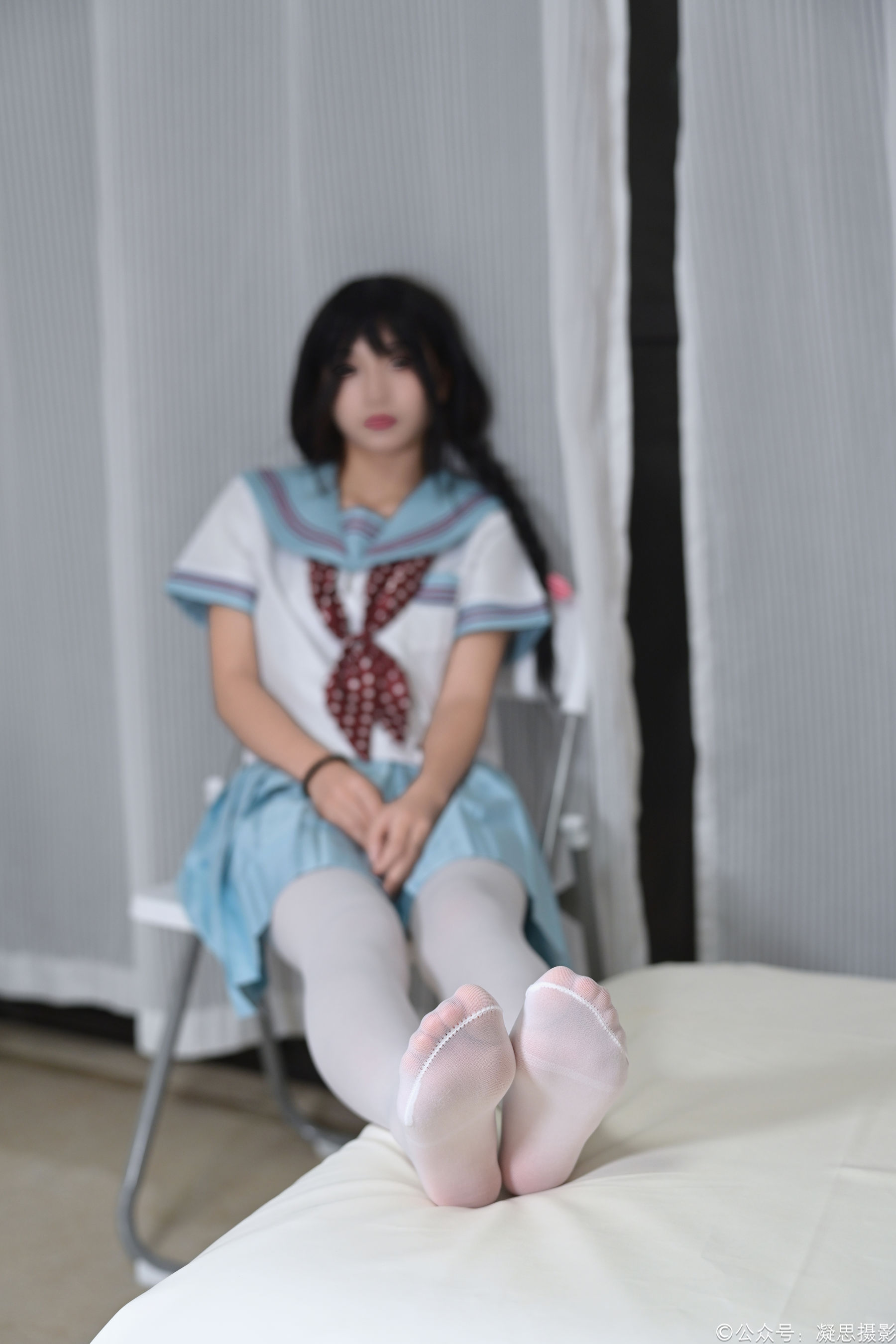 凝思摄影 No.053 沅沅 - jk制服、白丝、室内鞋/(140P)