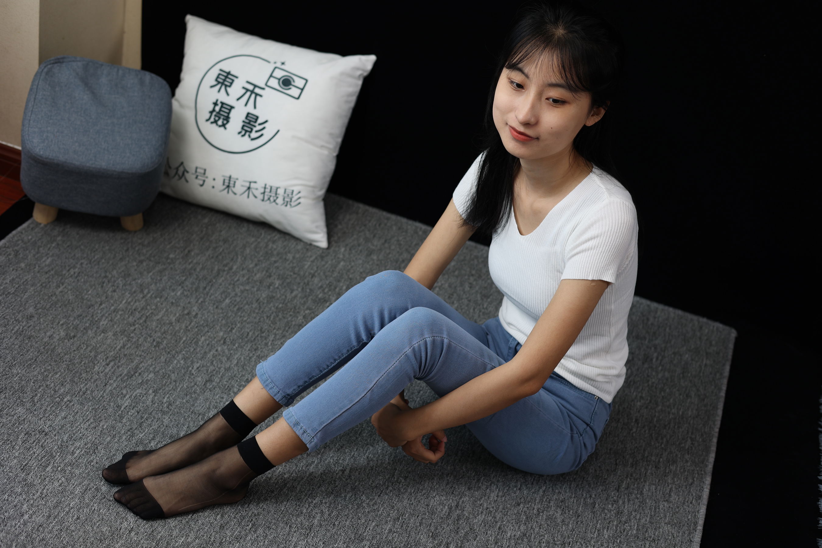 三禾摄影 No.065 牛仔裤 短丝 棉袜/(298P)