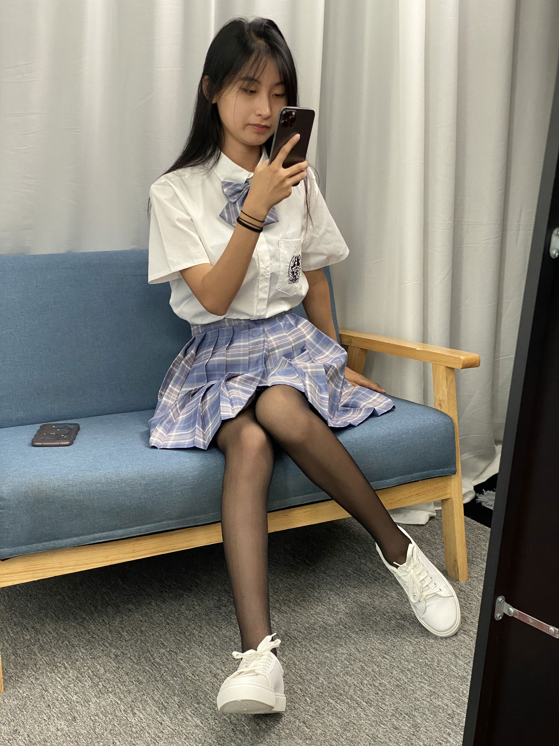 三禾摄影 No.063 JK套装 黑丝/(150P)