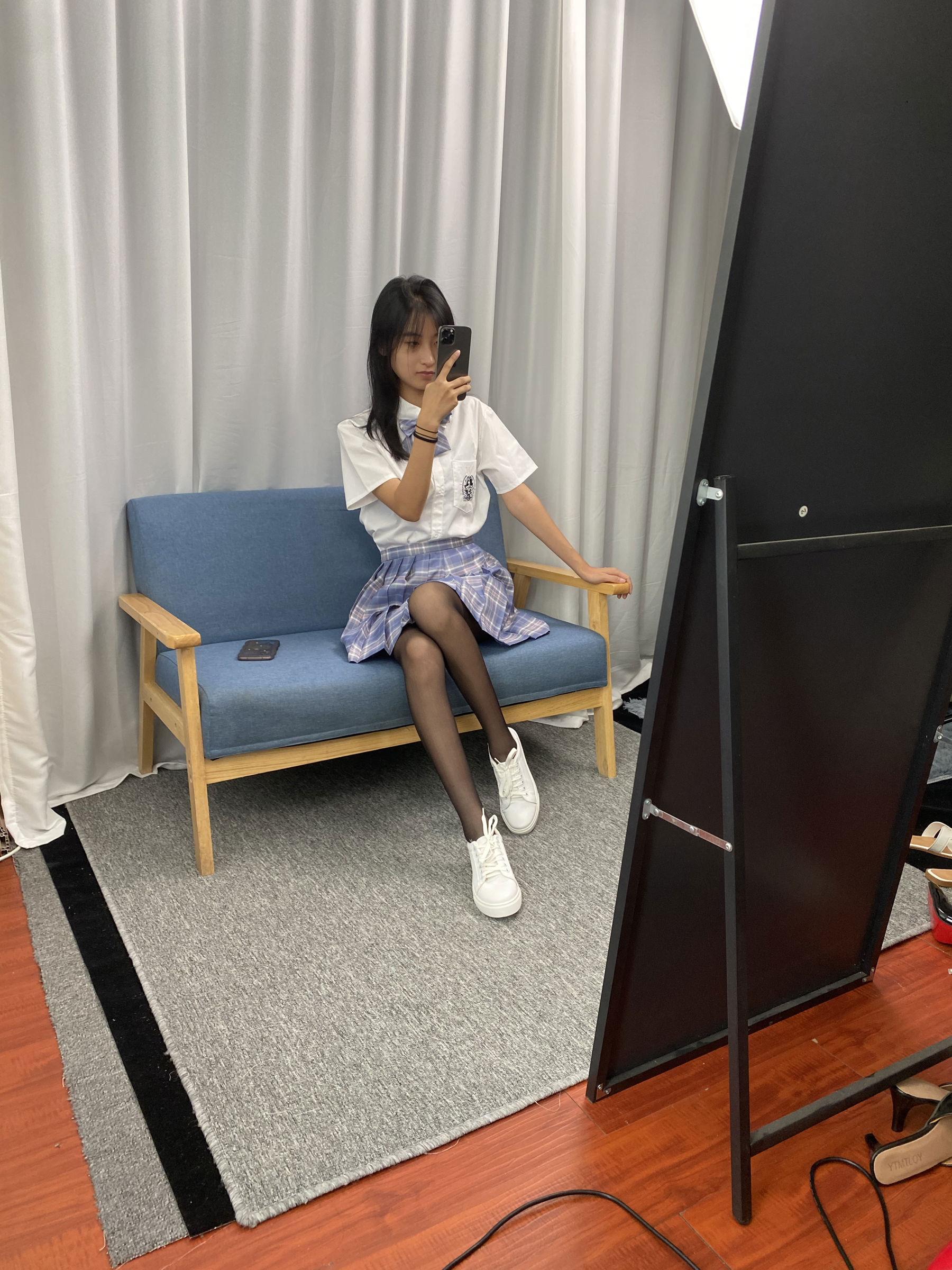 三禾摄影 No.063 JK套装 黑丝/(150P)