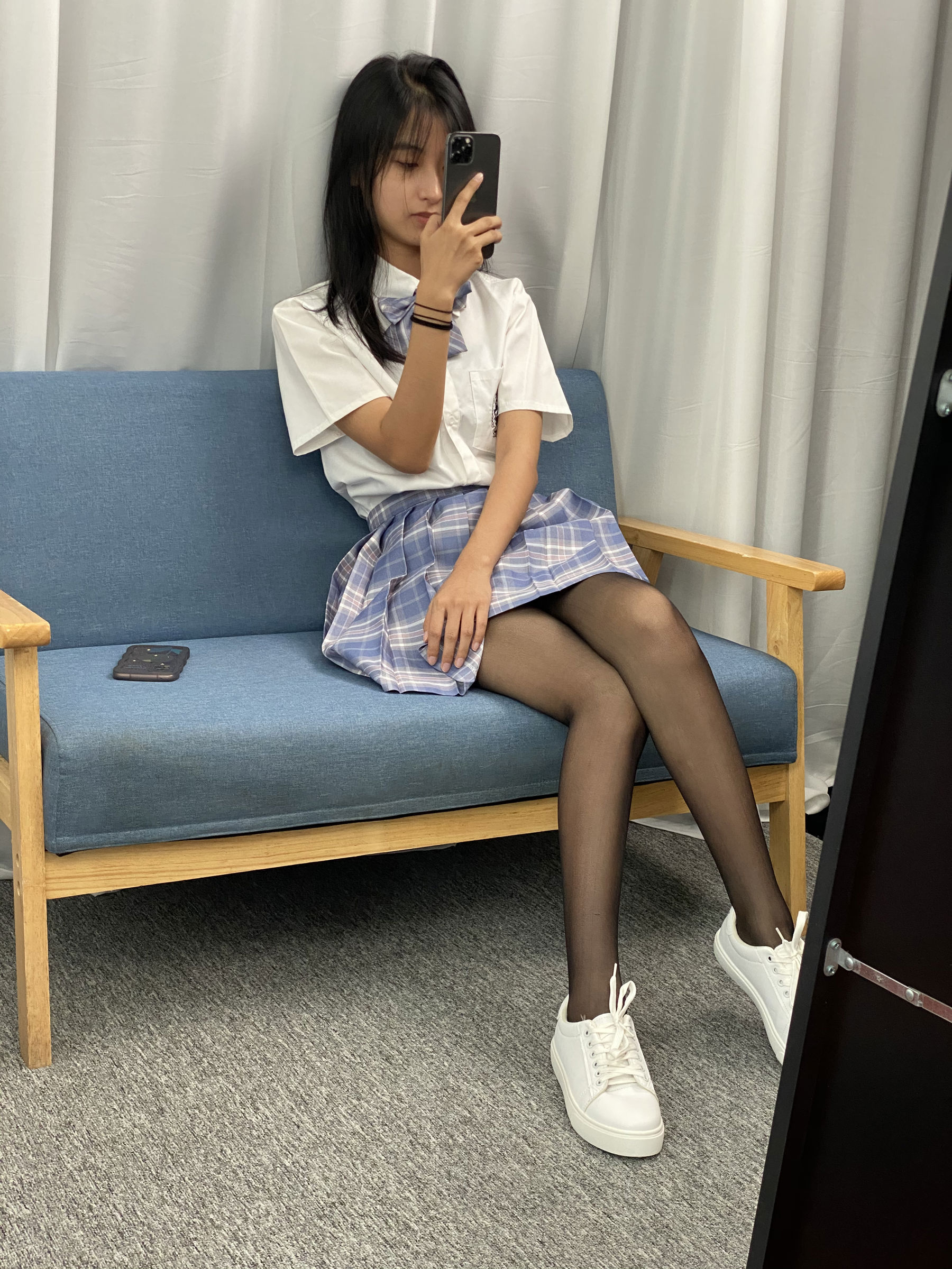 三禾摄影 No.063 JK套装 黑丝/(150P)