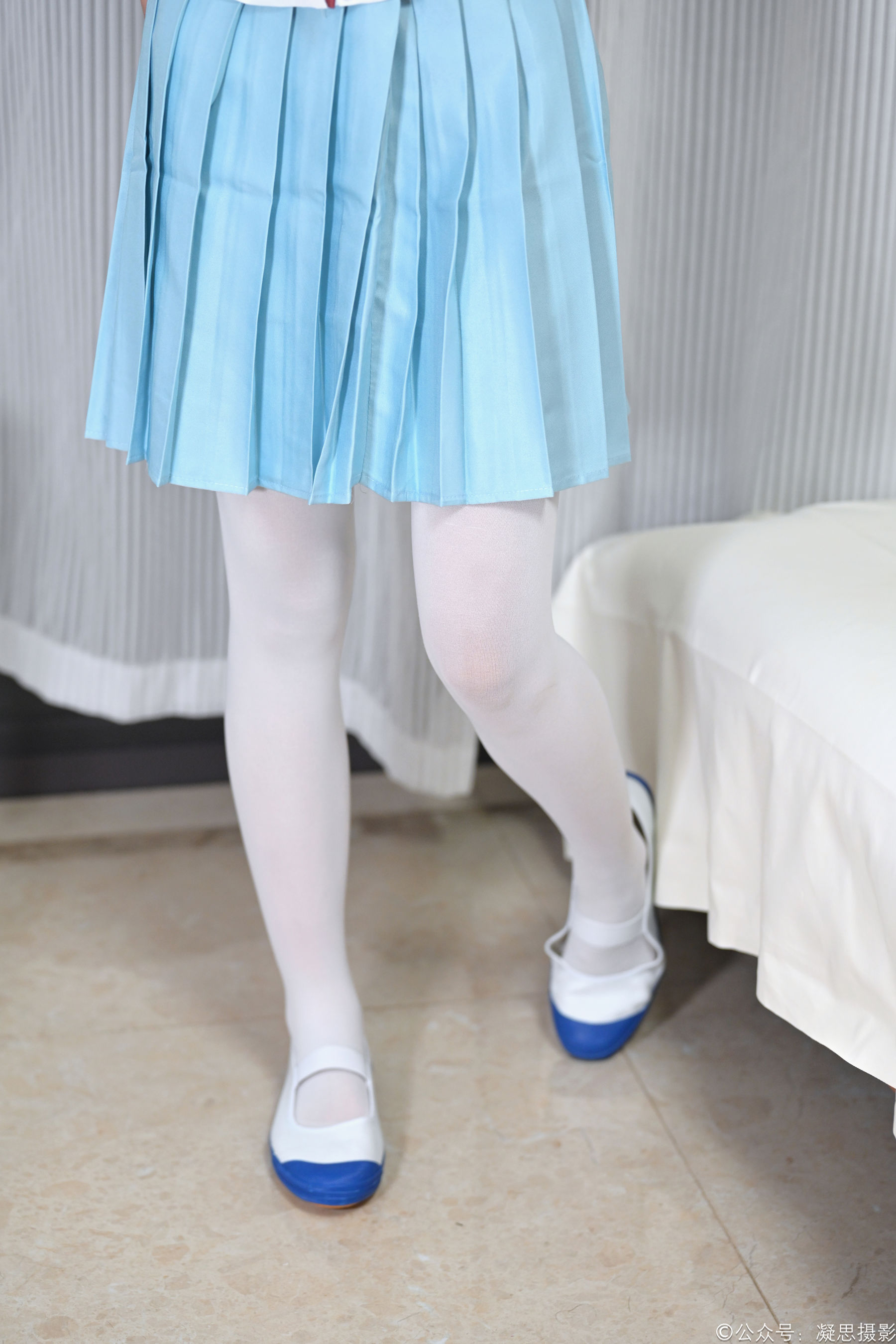 凝思摄影 No.053 沅沅 - jk制服、白丝、室内鞋/(140P)