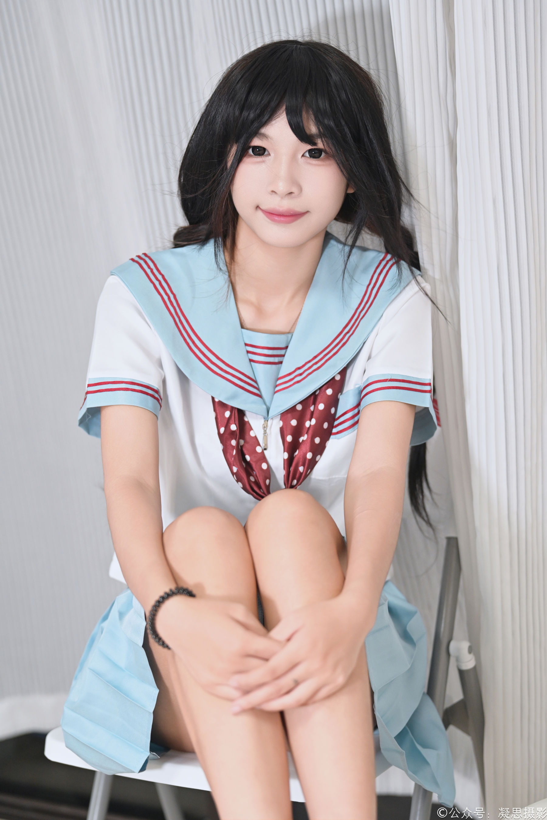 凝思摄影 No.053 沅沅 - jk制服、白丝、室内鞋/(140P)