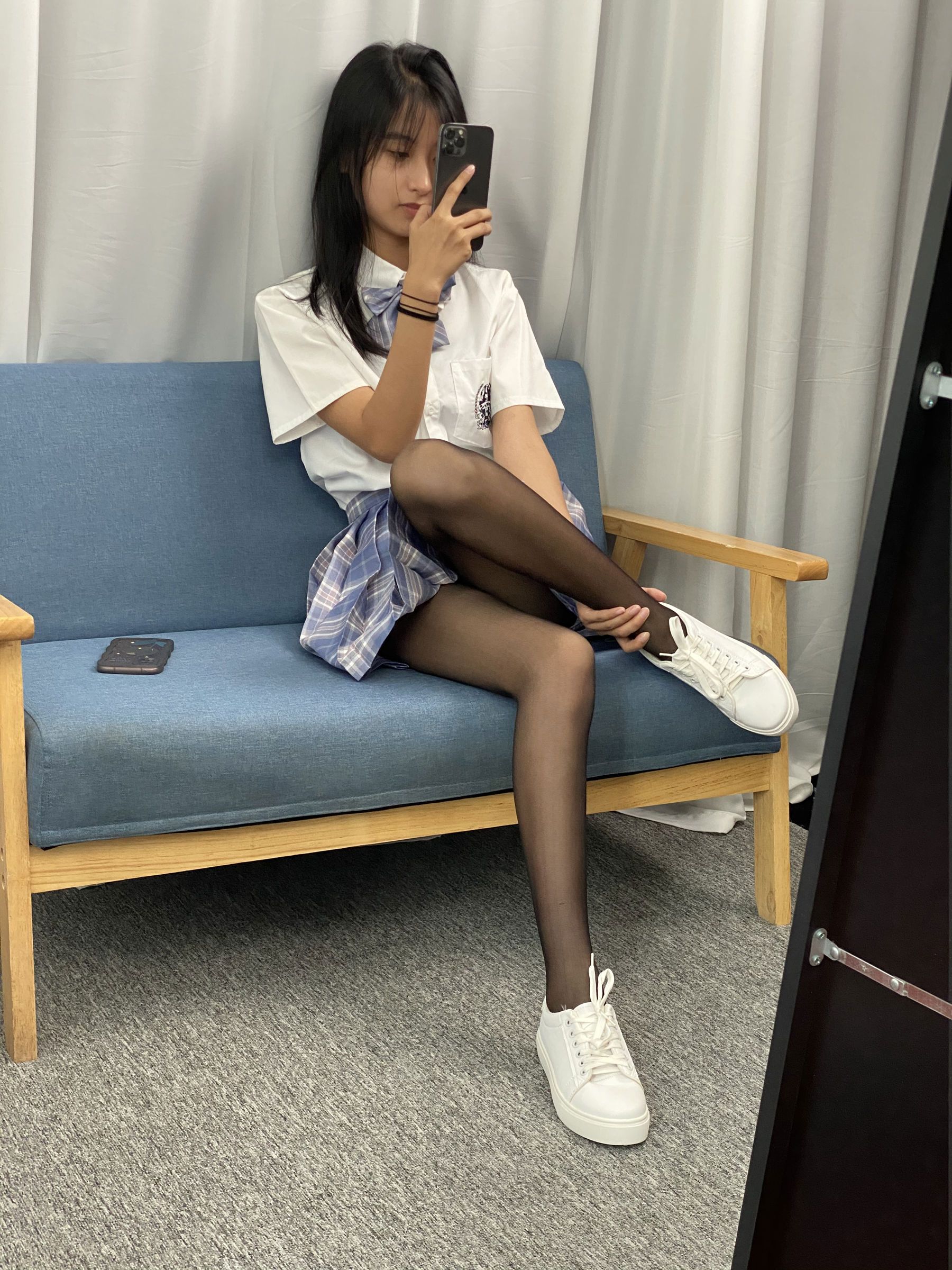 三禾摄影 No.063 JK套装 黑丝/(150P)