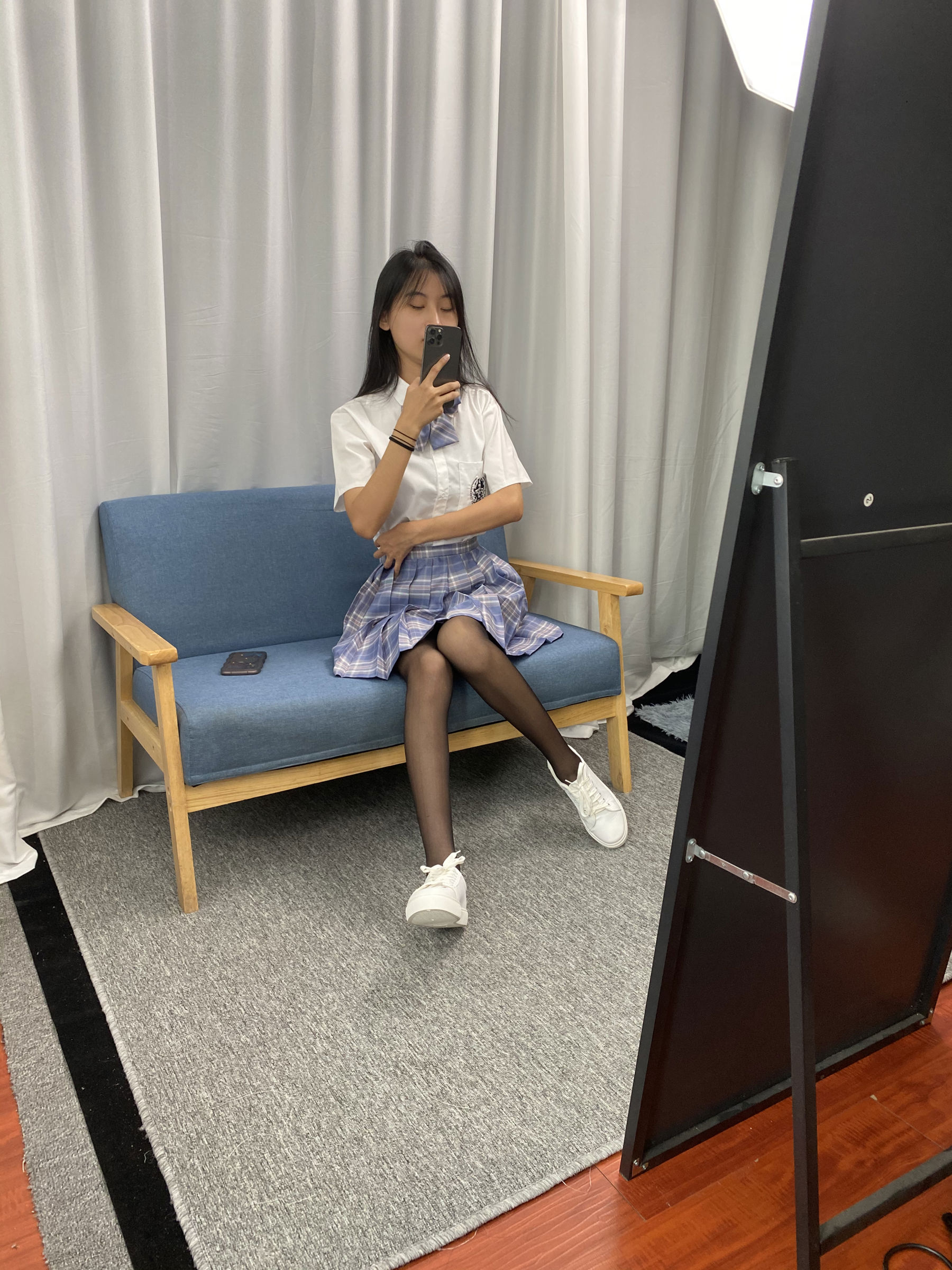 三禾摄影 No.063 JK套装 黑丝/(150P)