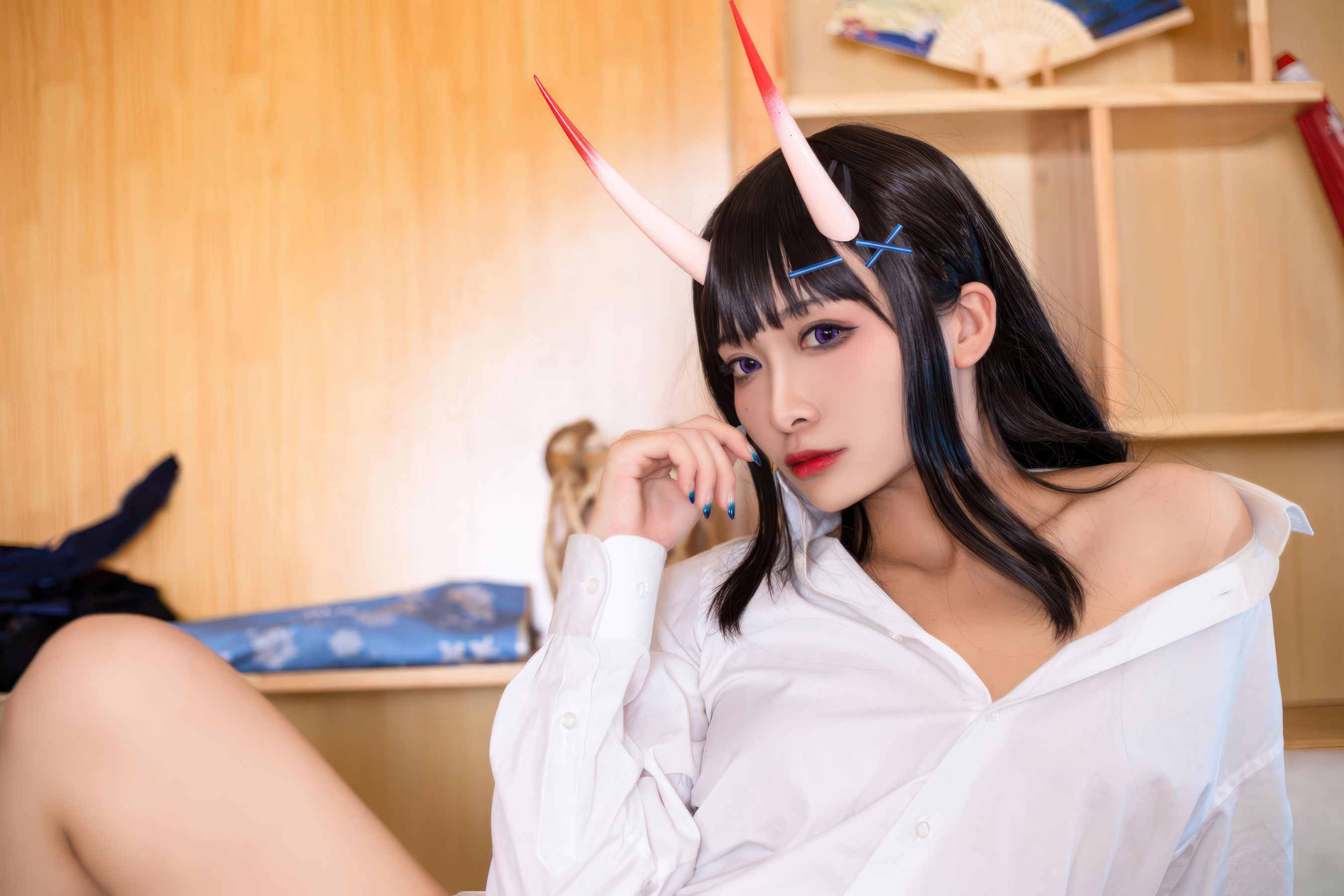 动漫博主 洛璃LoLiSAMA - 碧蓝航线 能代 衬衣/(73P)
