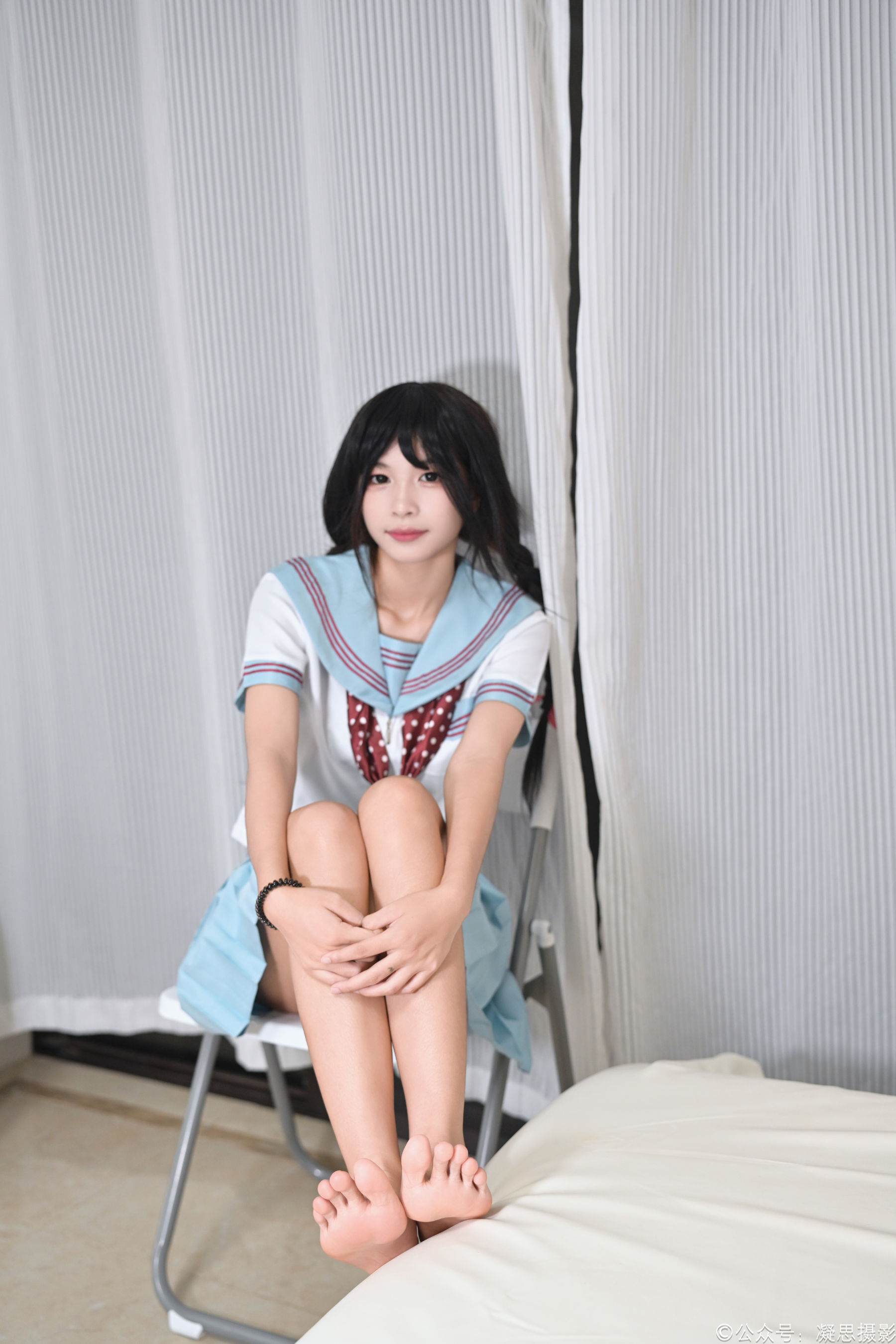 凝思摄影 No.053 沅沅 - jk制服、白丝、室内鞋/(140P)