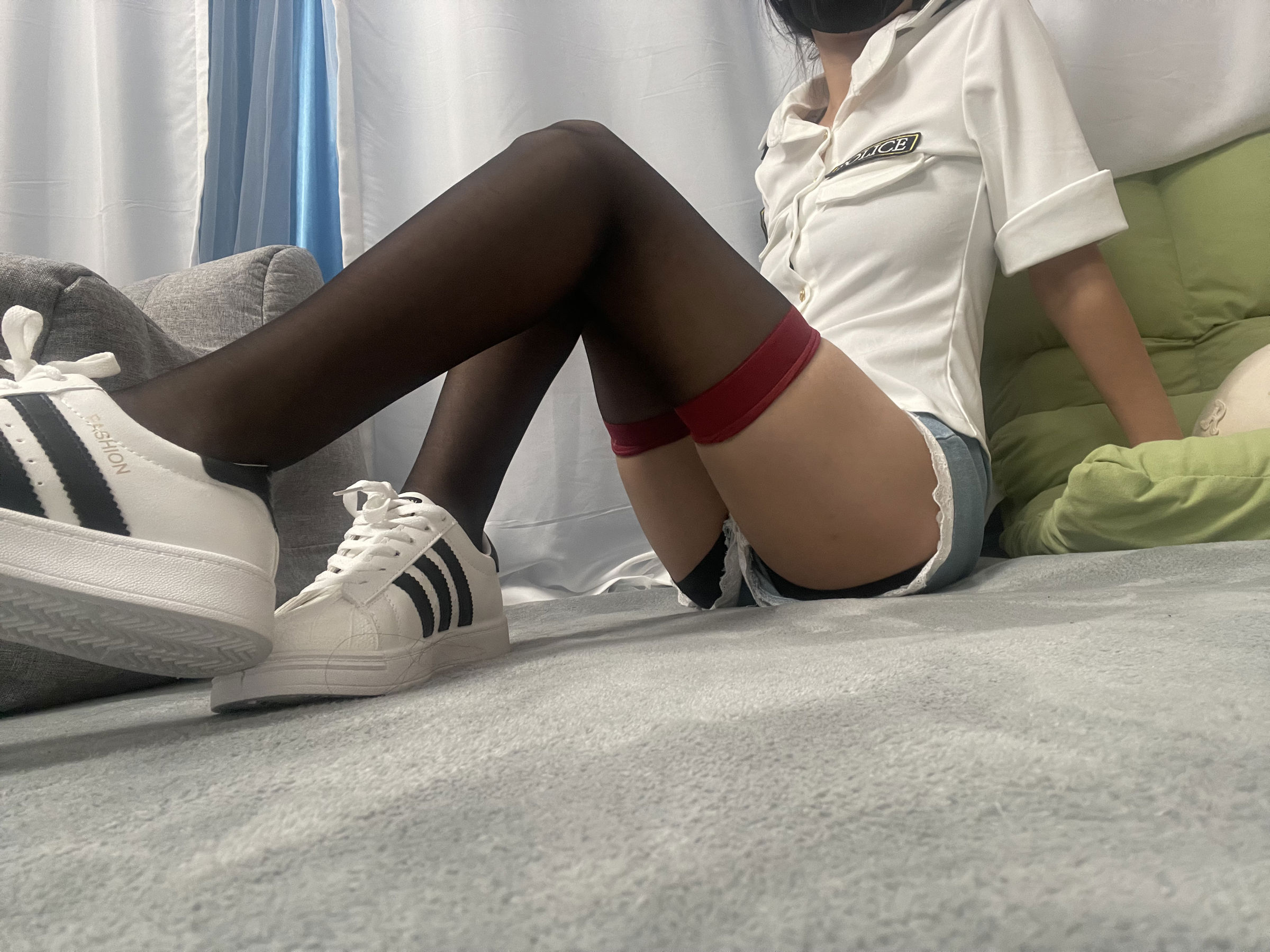 三禾摄影 No.055 黑丝 贝壳头/(200P)