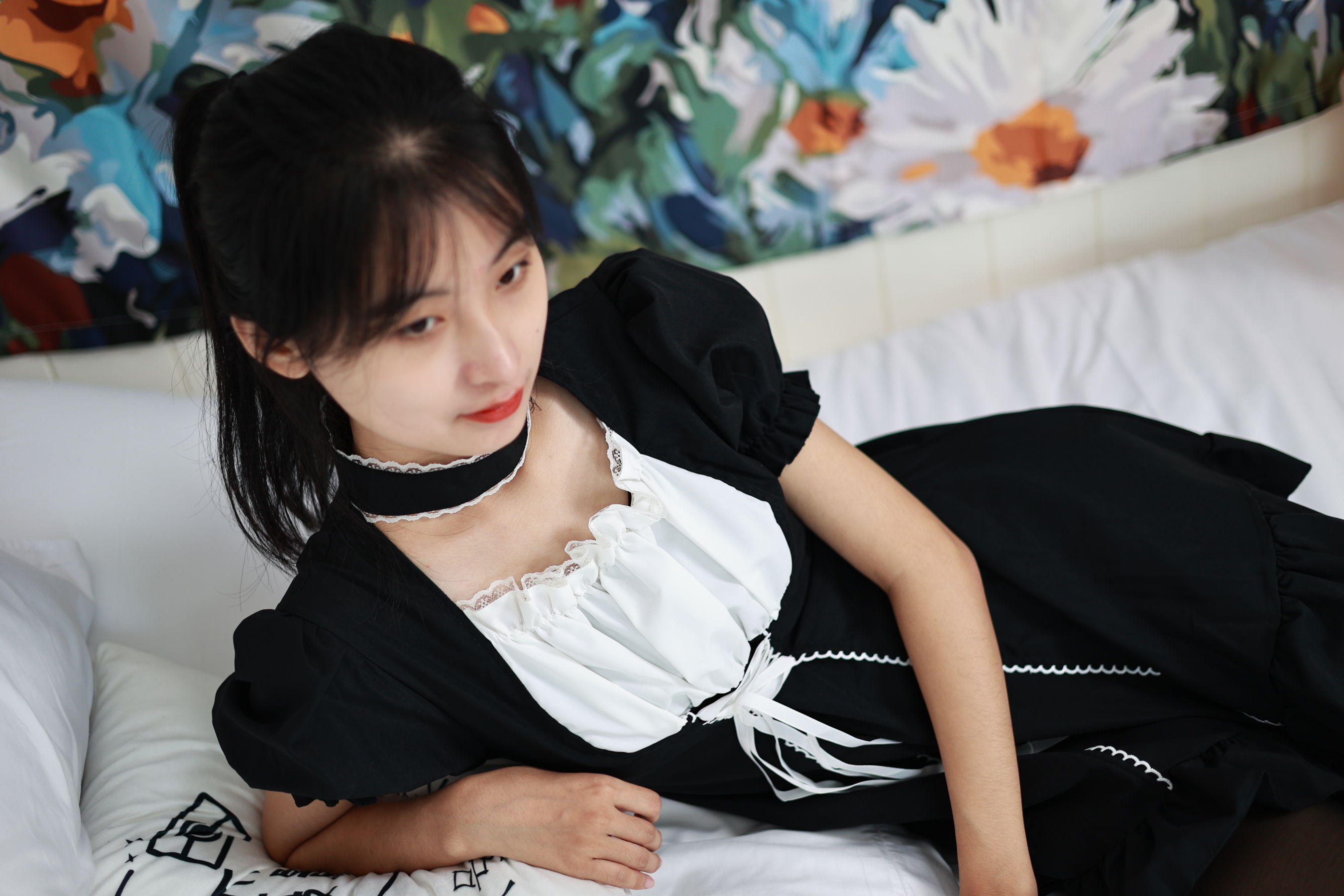 三禾摄影 No.053 女仆装 黑丝 小皮鞋/(177P)