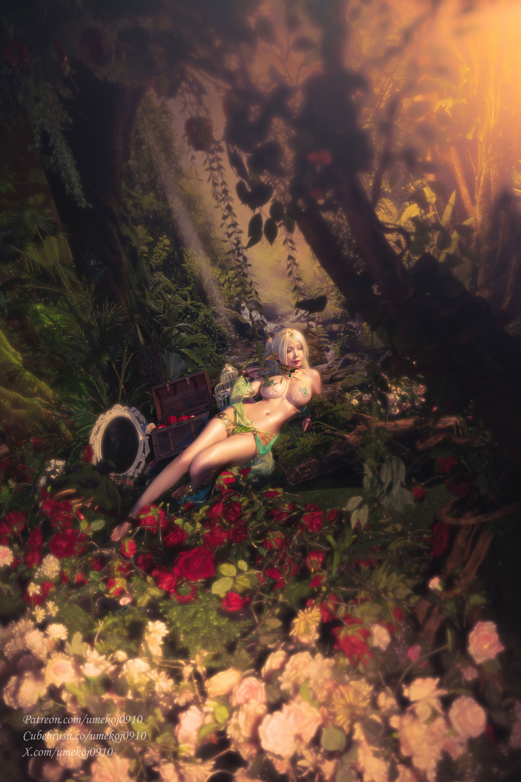 Umeko J - Frieren&Rukkhadevata outfit「Frieren Beyond Journey's End」/(54P)