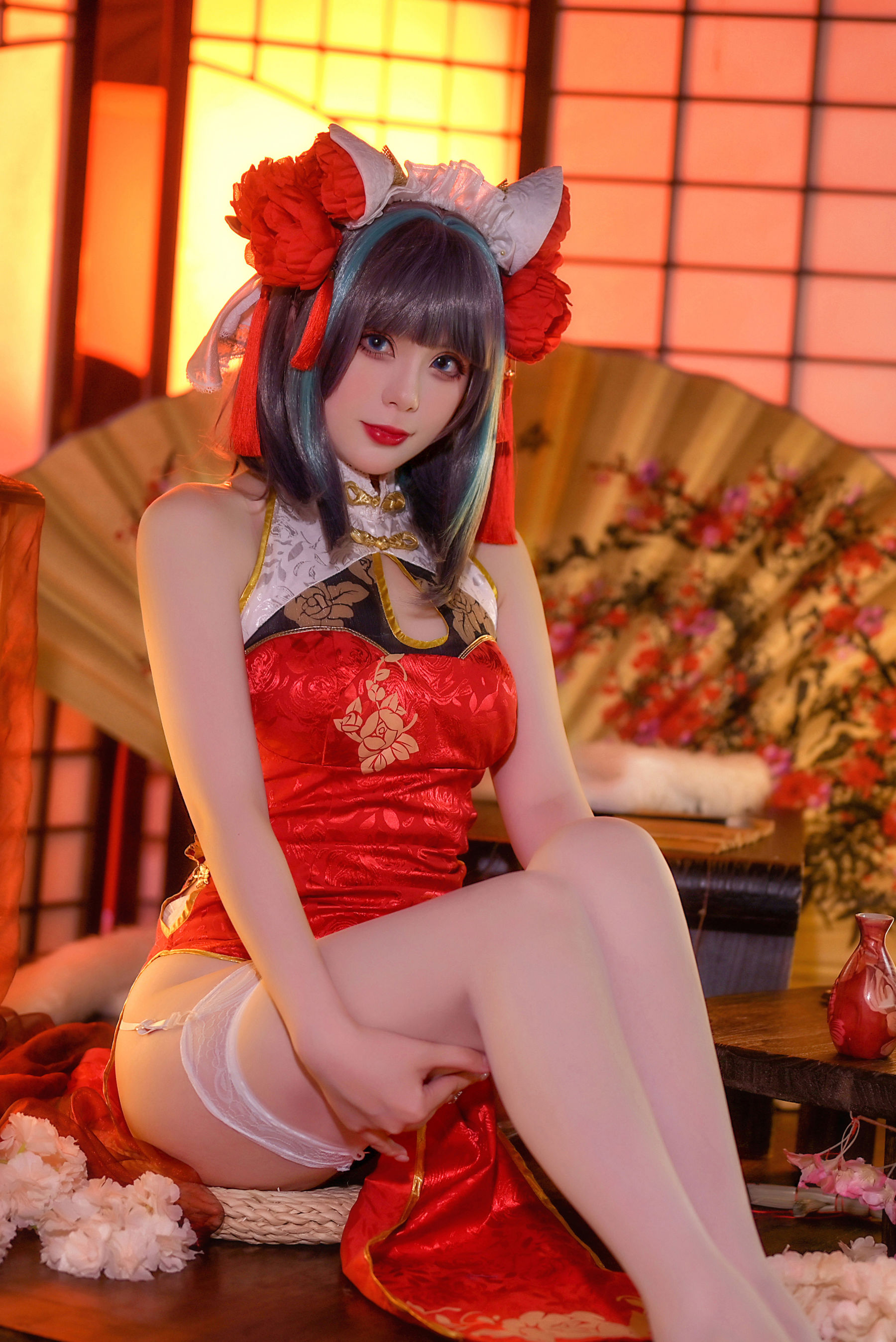 Gallery - Zyra秋 - 碧蓝航线 柴郡 红旗袍 - 图库库 - image 5