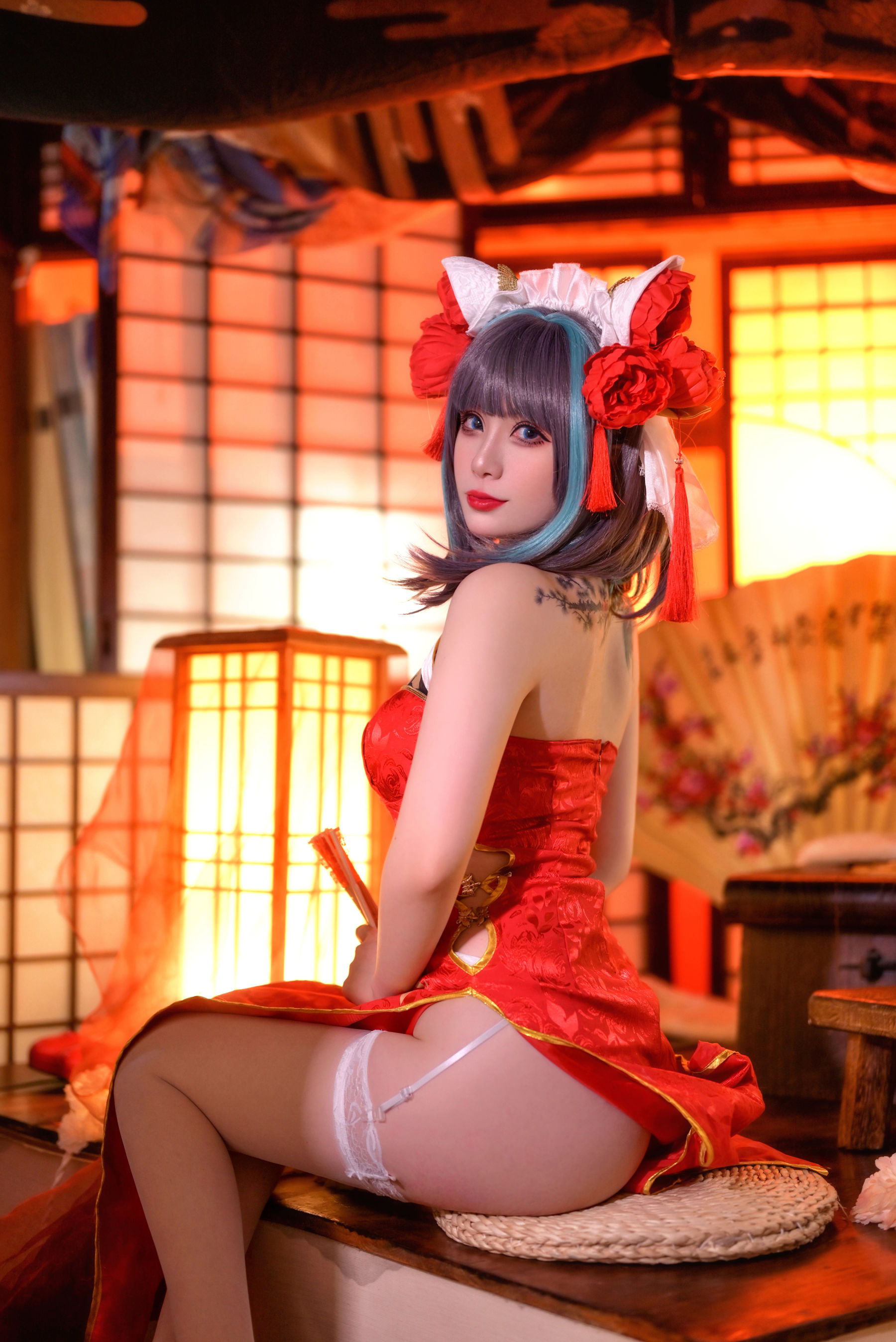 Gallery - Zyra秋 - 碧蓝航线 柴郡 红旗袍 - 图库库 - image 6