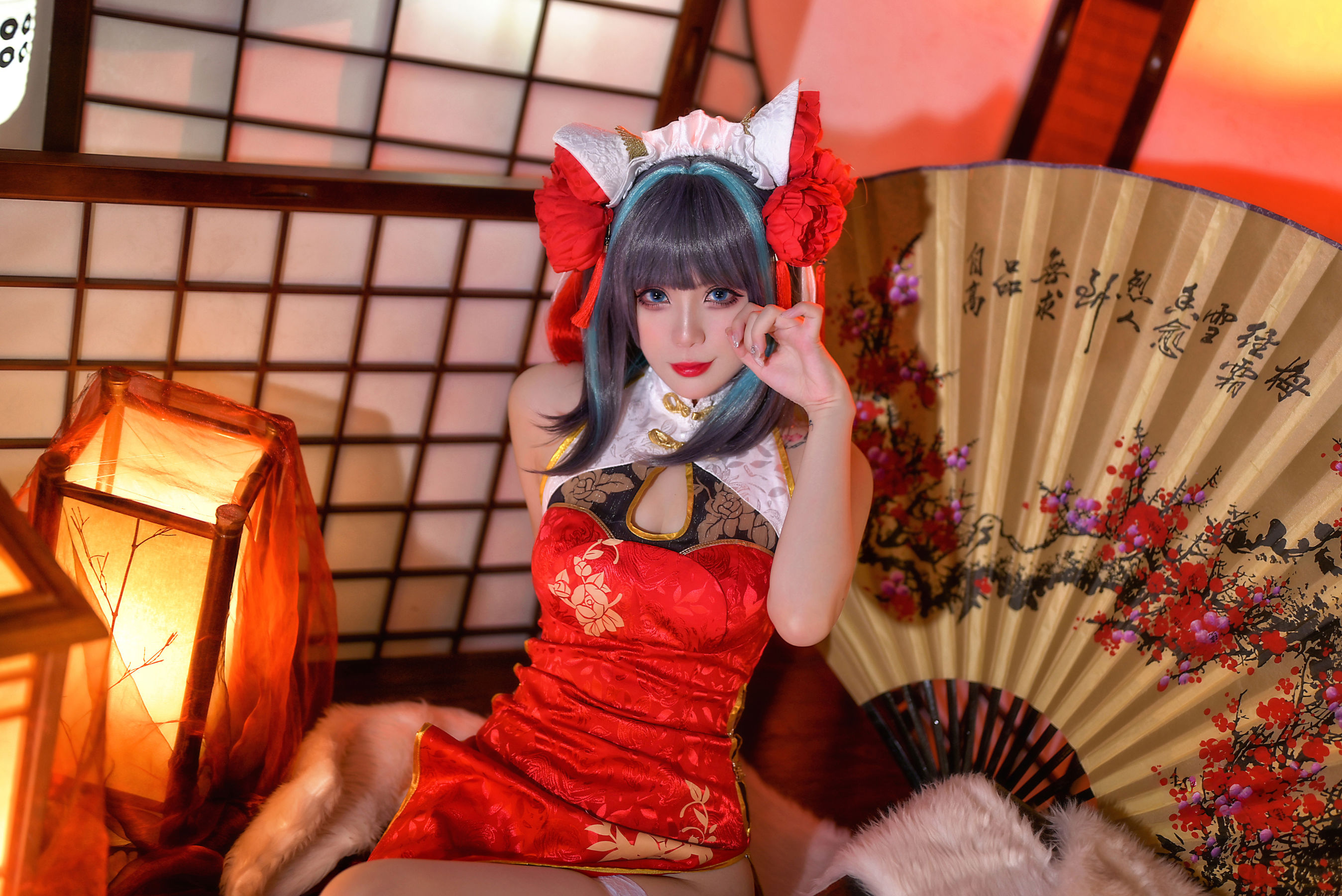 Gallery - Zyra秋 - 碧蓝航线 柴郡 红旗袍 - 图库库 - image 7