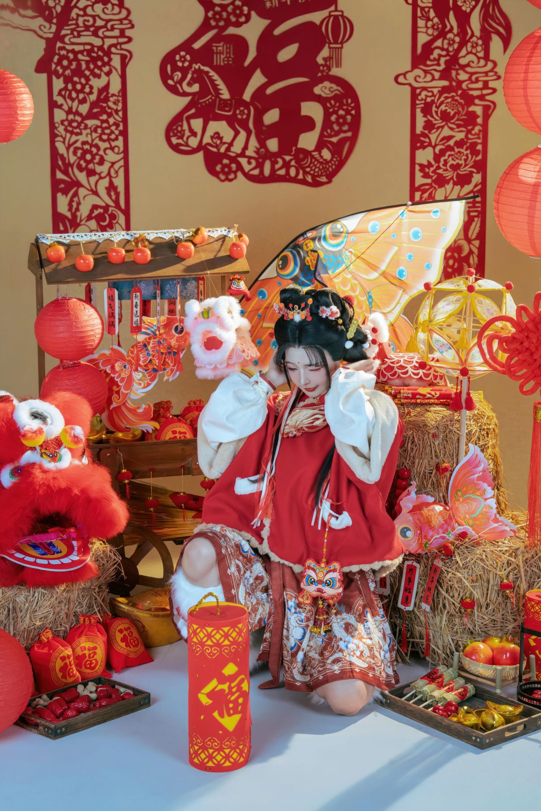yuuhui玉汇 - 新春特辑 醒狮少女/(128P)
