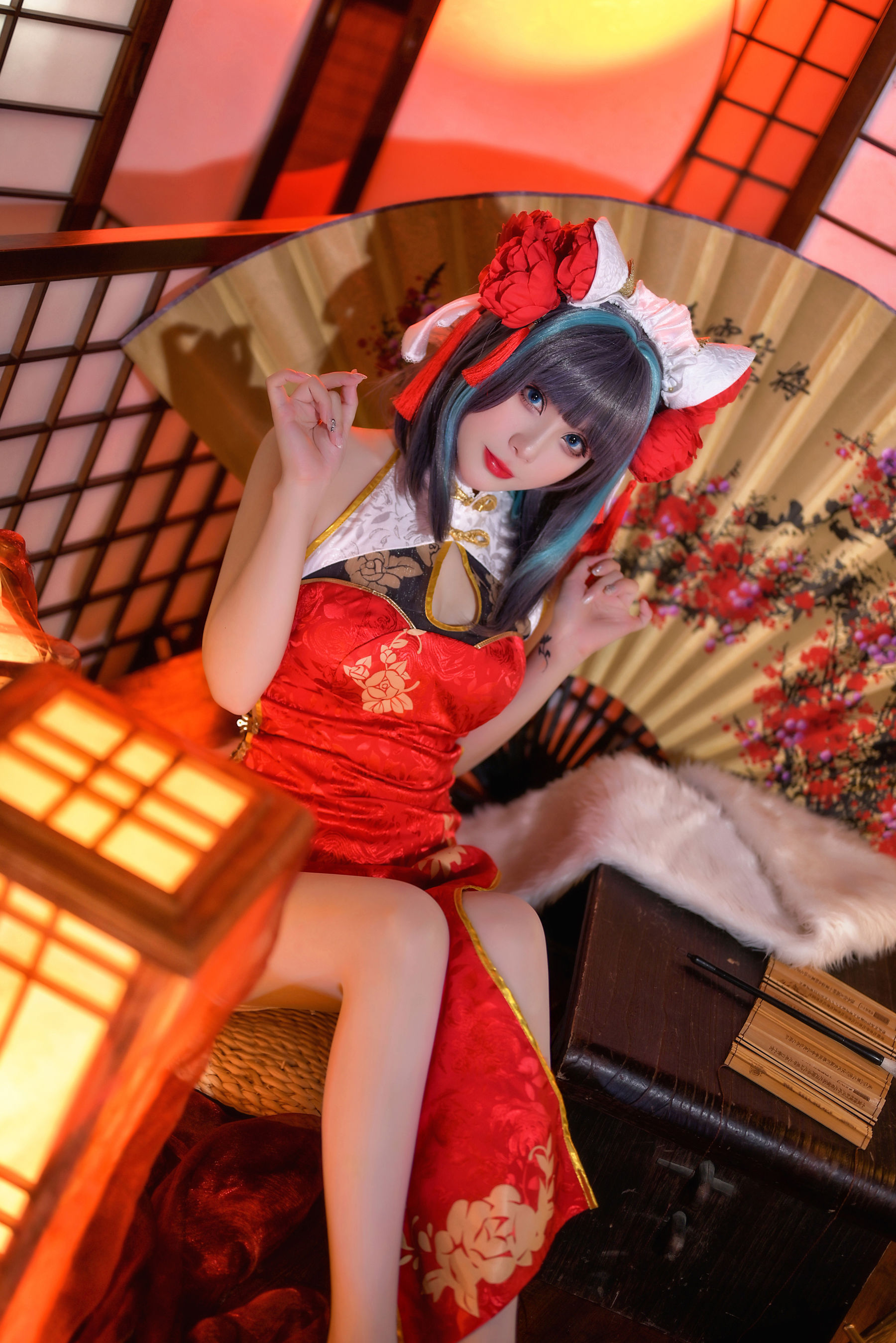 Gallery - Zyra秋 - 碧蓝航线 柴郡 红旗袍 - 图库库 - image 13