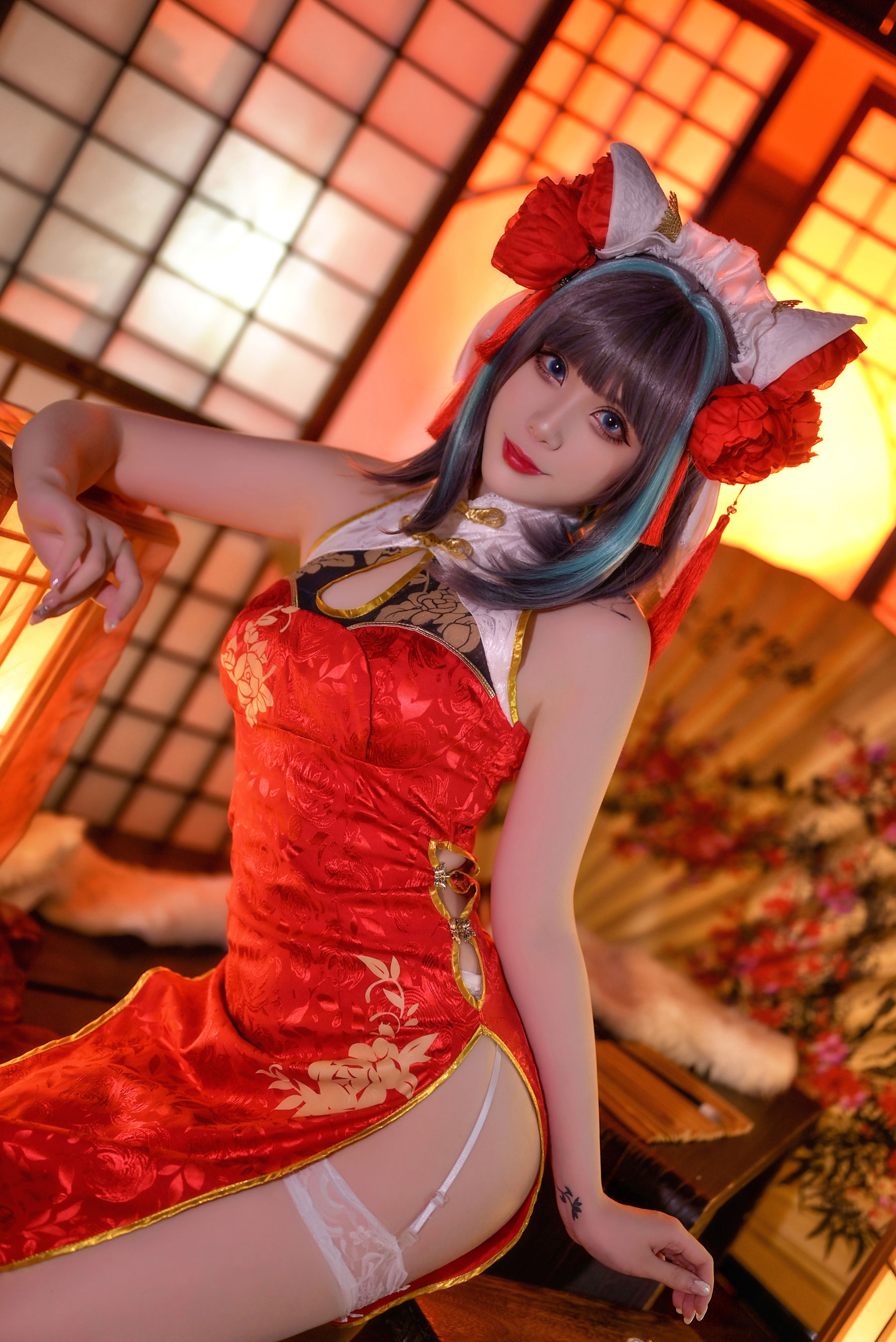 Gallery - Zyra秋 - 碧蓝航线 柴郡 红旗袍 - 图库库 - image 15
