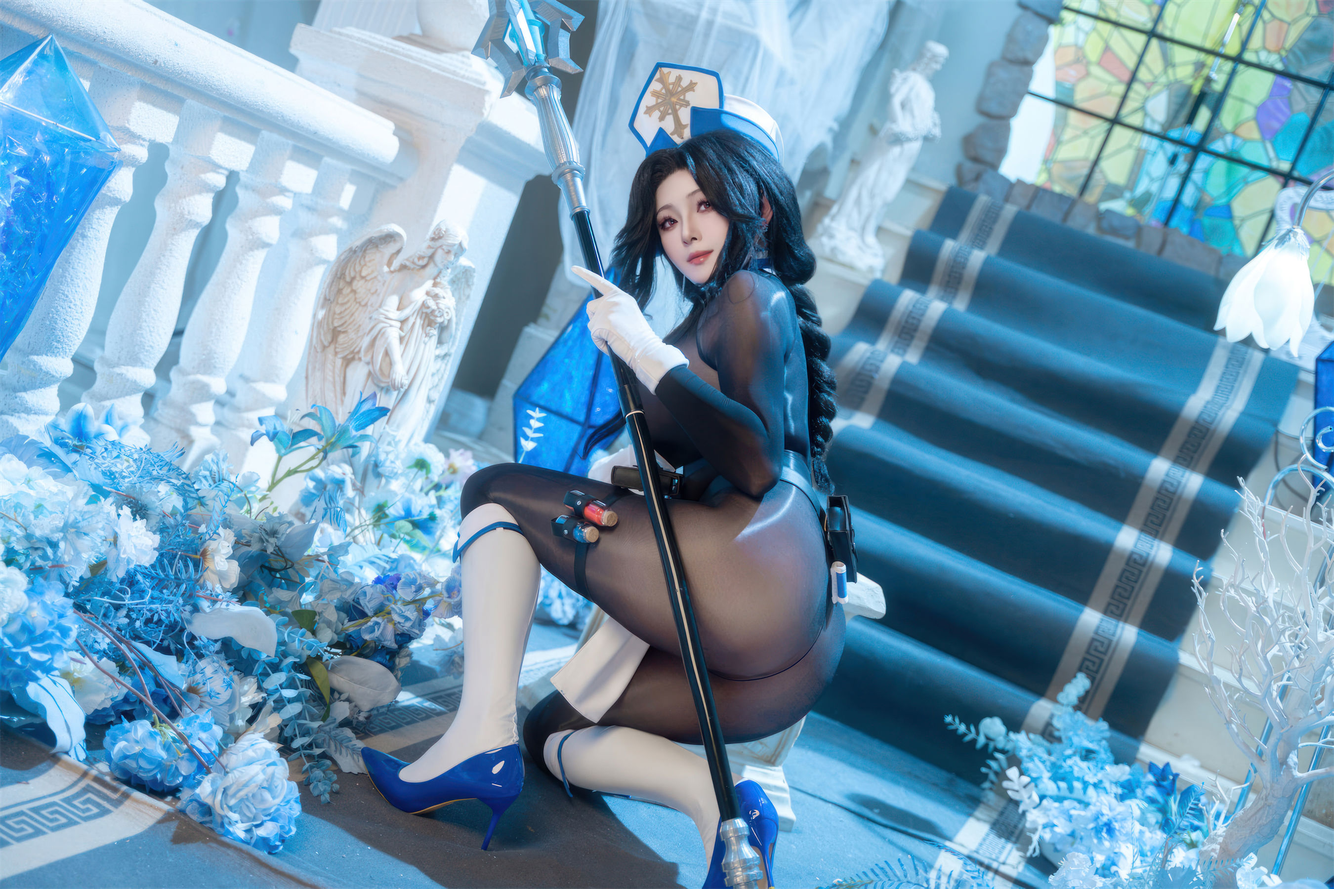 Natsuko夏夏子 - NIKKE胜利女神 梅登 冰玫瑰/(71P)
