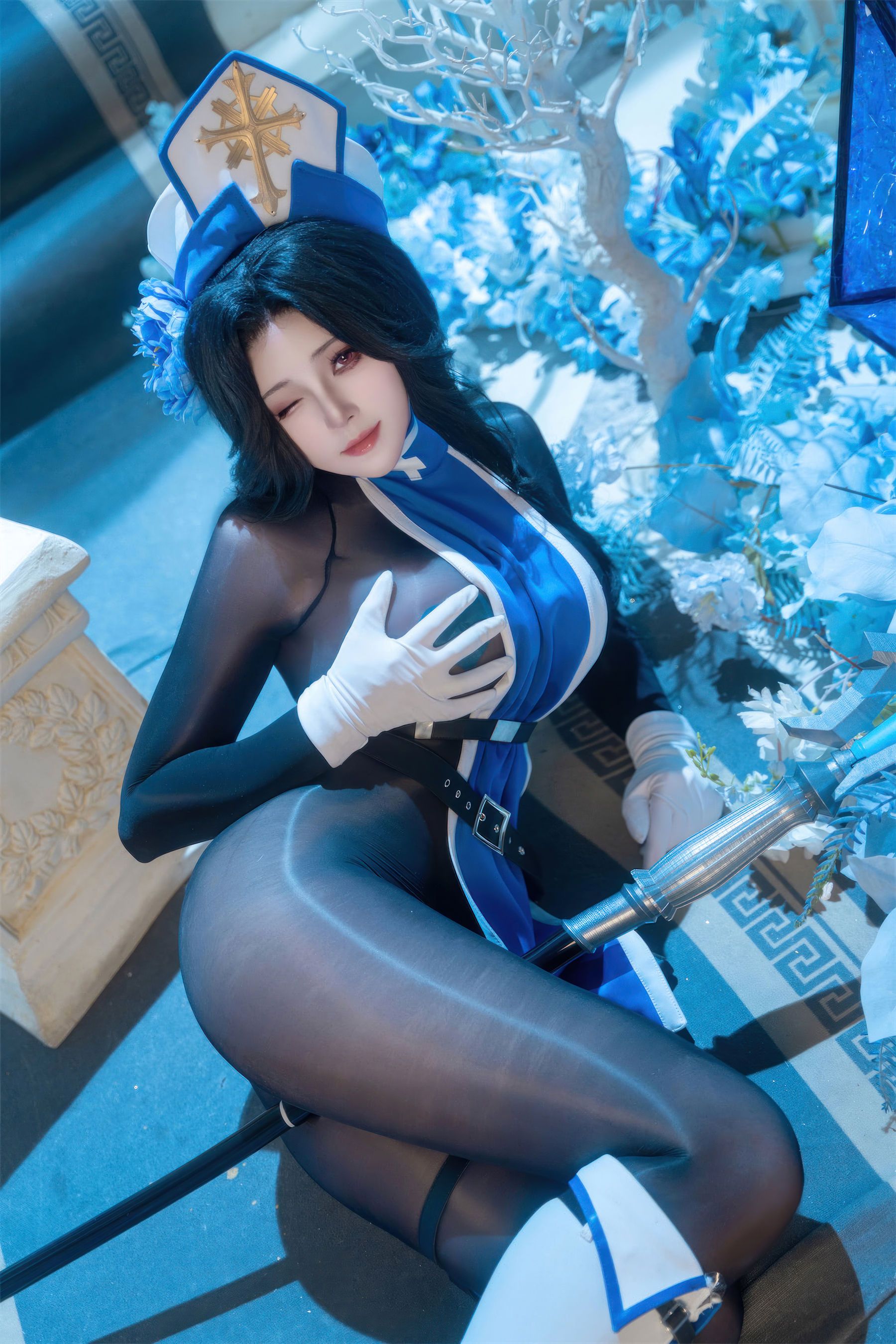 Natsuko夏夏子 - NIKKE胜利女神 梅登 冰玫瑰/(71P)
