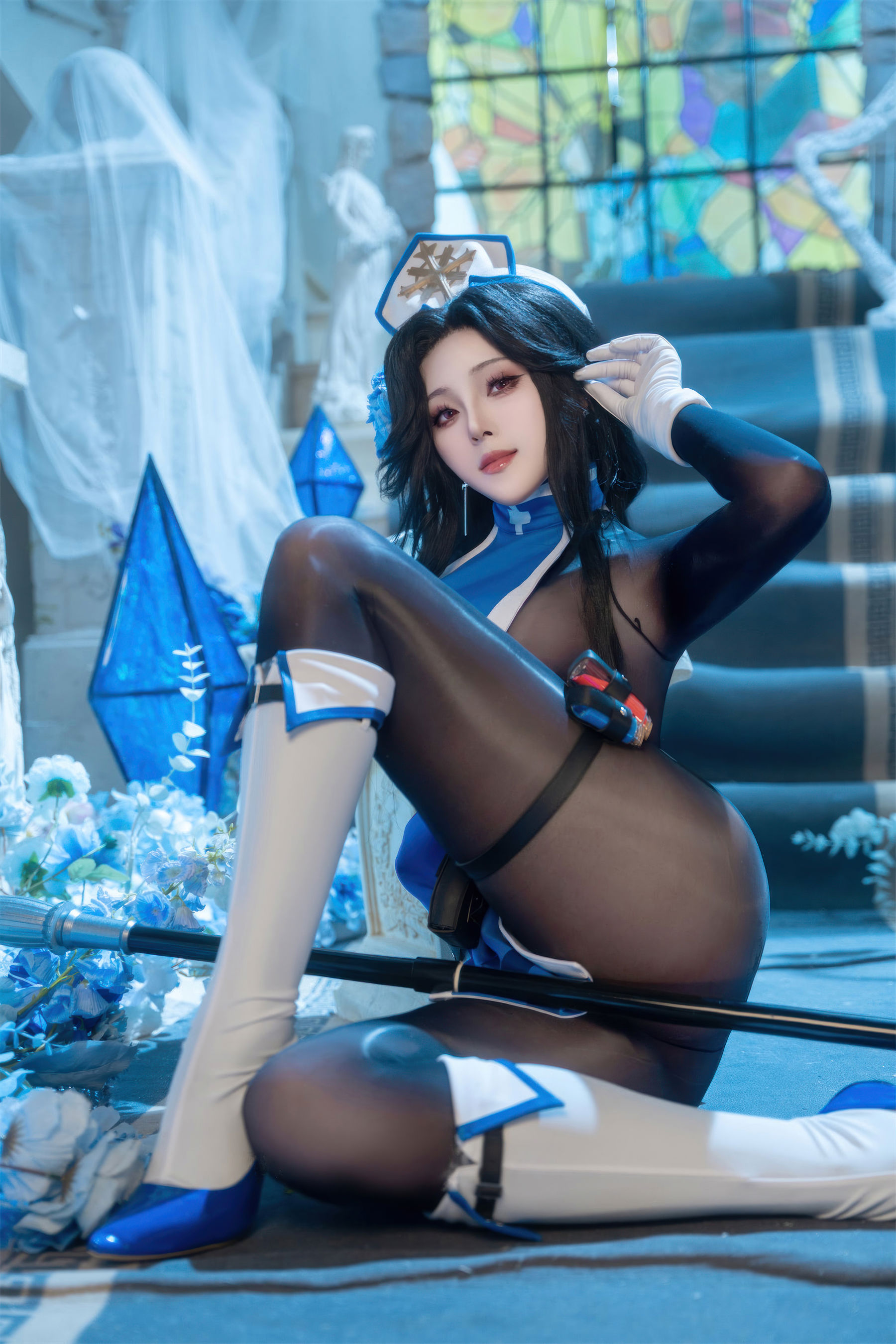 Natsuko夏夏子 - NIKKE胜利女神 梅登 冰玫瑰/(71P)
