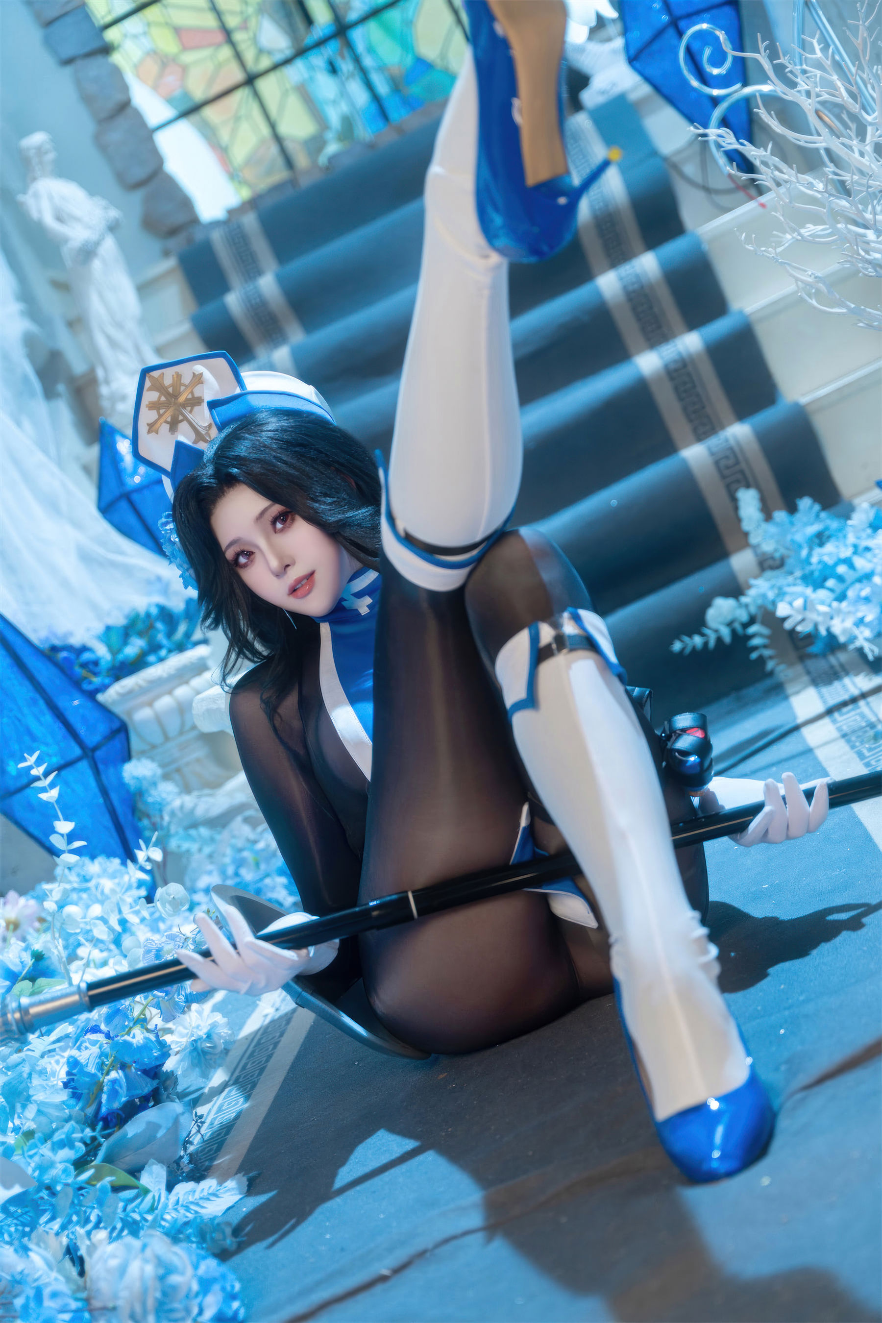 Natsuko夏夏子 - NIKKE胜利女神 梅登 冰玫瑰/(71P)