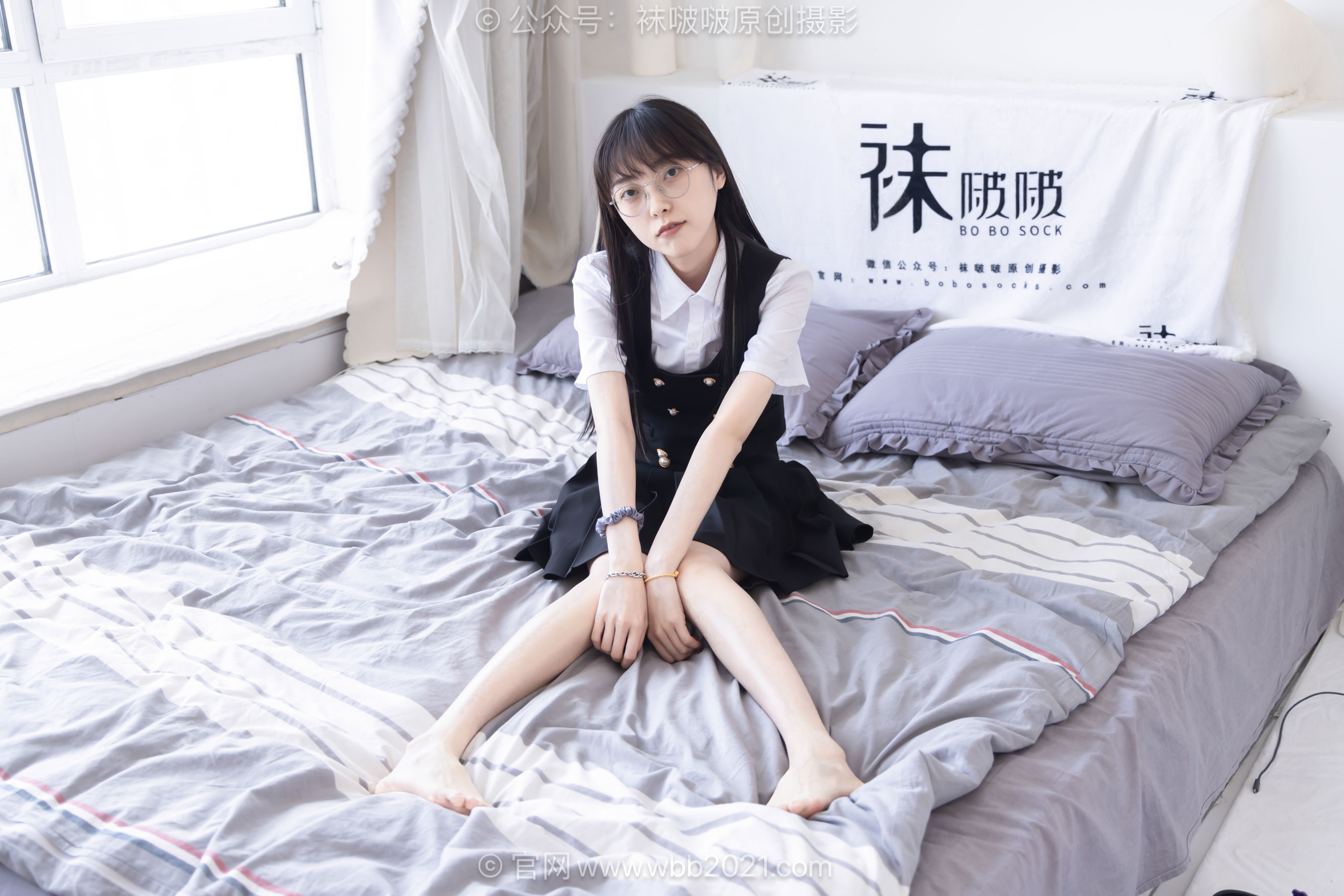 BoBoSocks袜啵啵 No.657 稚予 - 板鞋、帆布鞋、油亮薄肉丝、裸足、jk制服/(155P)