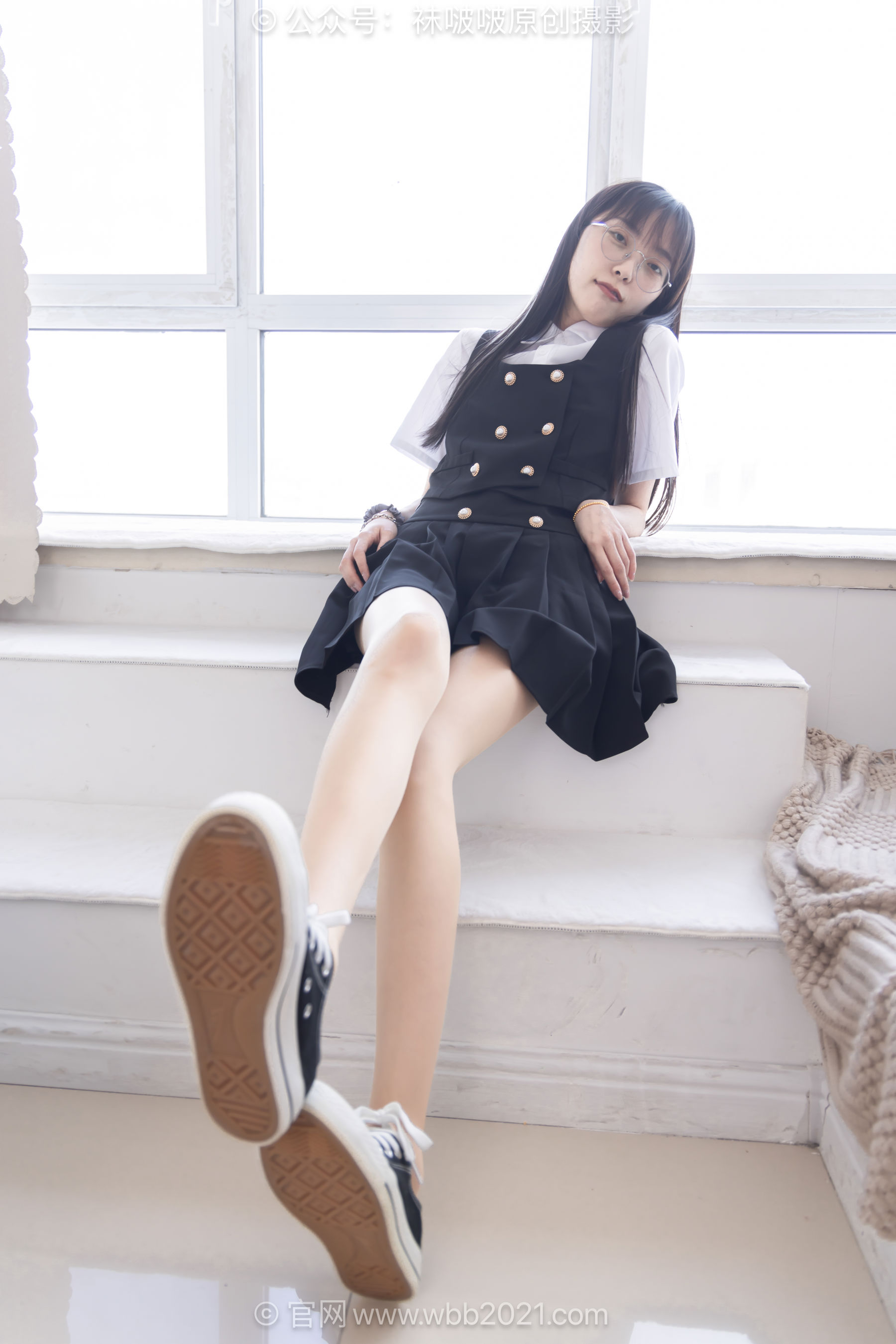 BoBoSocks袜啵啵 No.657 稚予 - 板鞋、帆布鞋、油亮薄肉丝、裸足、jk制服/(155P)