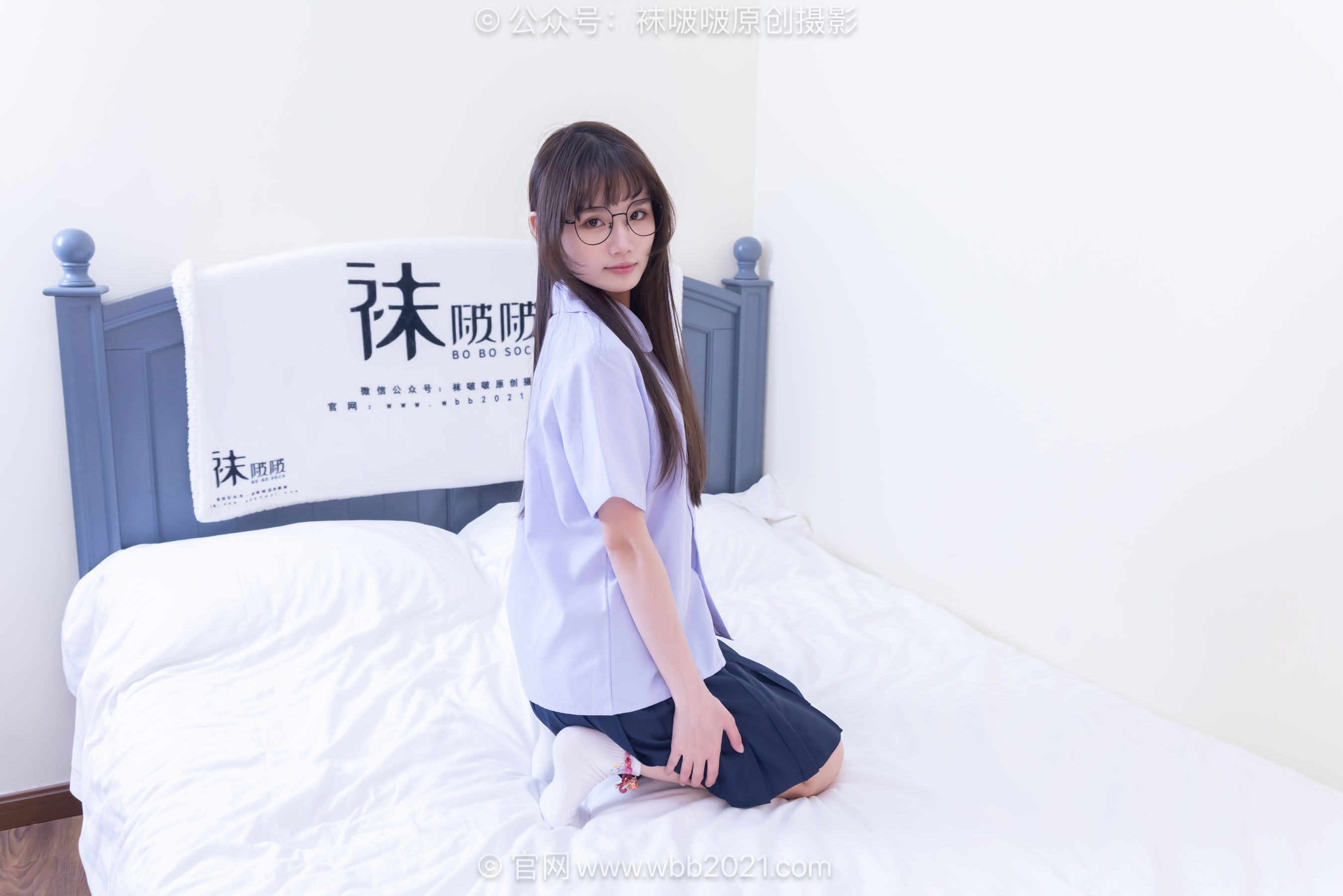 BoBoSocks袜啵啵 No.661 甜甜圈 - 按摩拖鞋、白棉袜、裸足、jk制服/(166P)