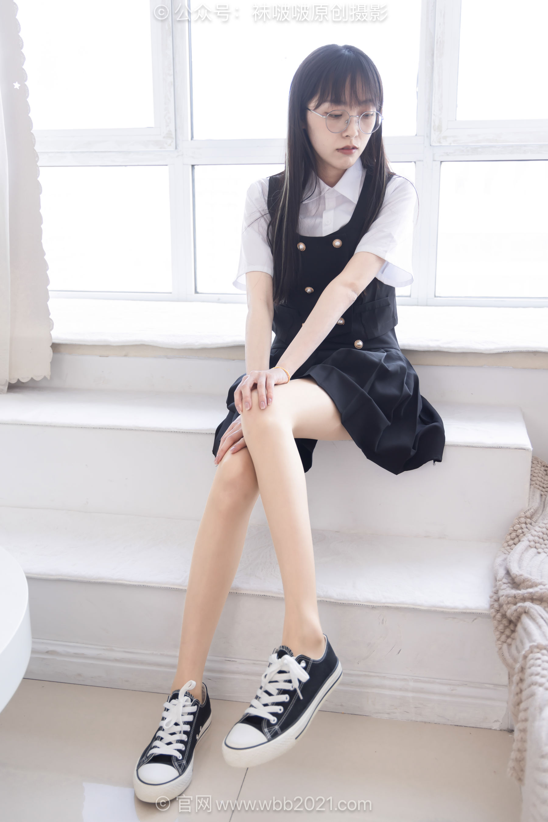 BoBoSocks袜啵啵 No.657 稚予 - 板鞋、帆布鞋、油亮薄肉丝、裸足、jk制服/(155P)