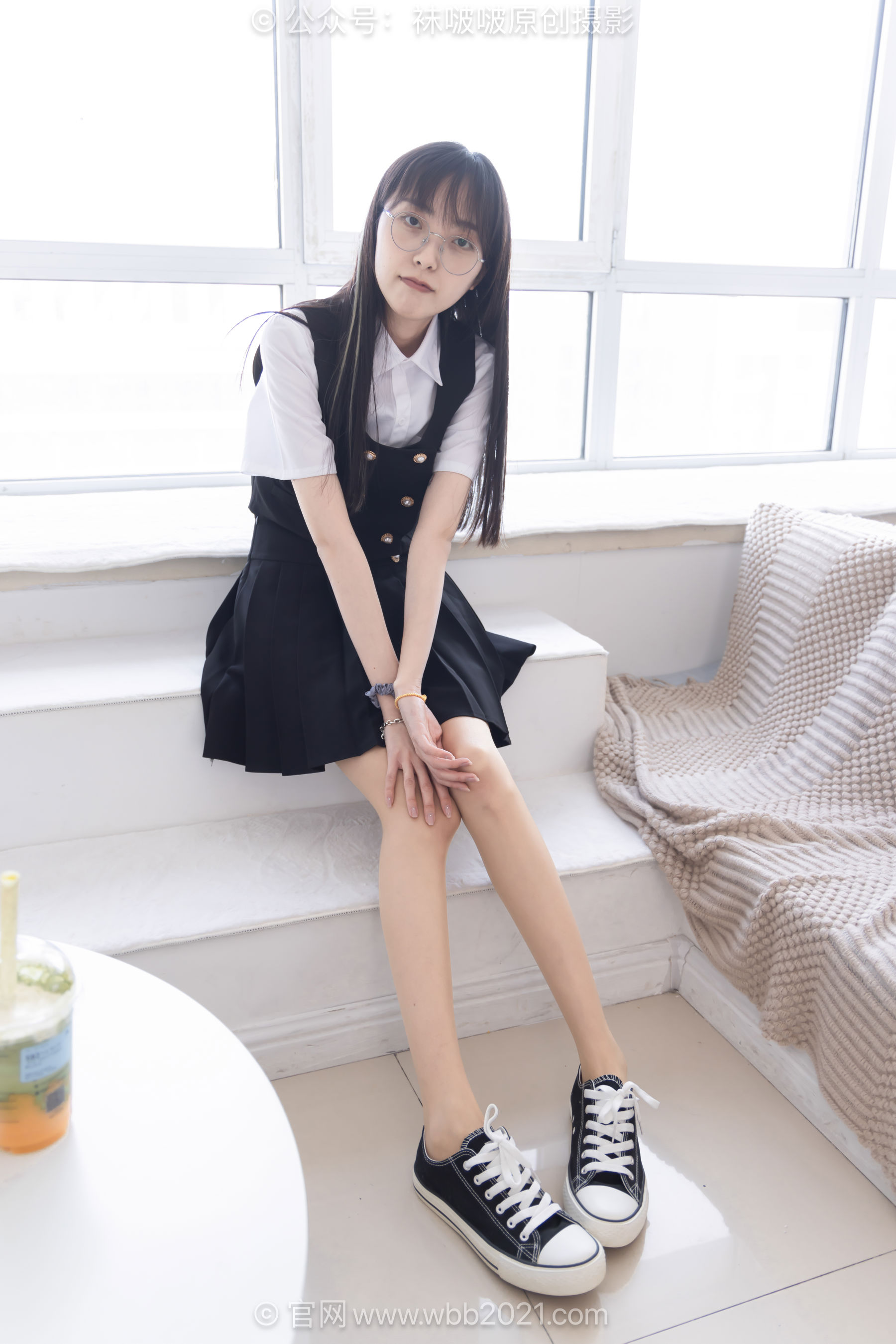BoBoSocks袜啵啵 No.657 稚予 - 板鞋、帆布鞋、油亮薄肉丝、裸足、jk制服/(155P)