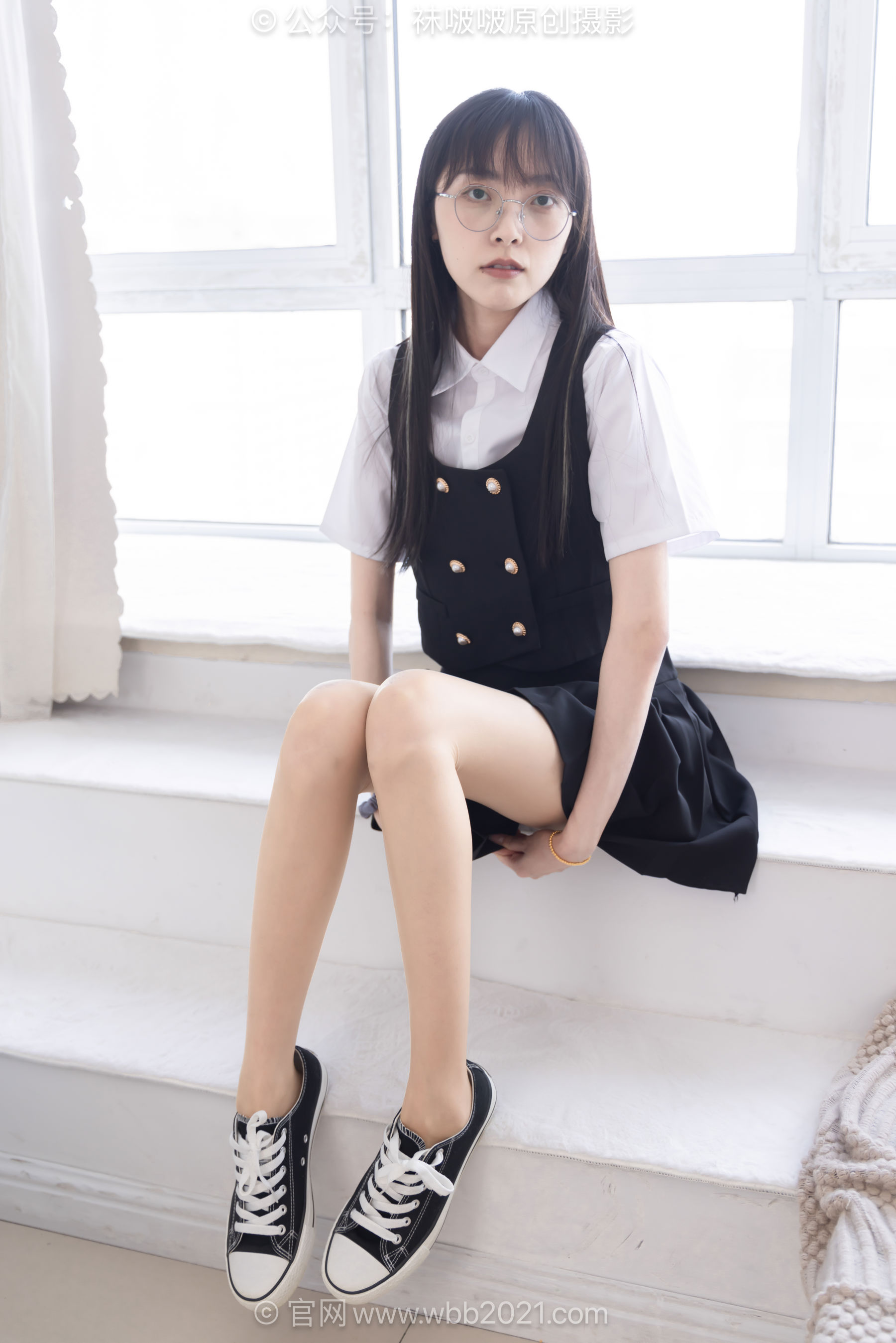 BoBoSocks袜啵啵 No.657 稚予 - 板鞋、帆布鞋、油亮薄肉丝、裸足、jk制服/(155P)