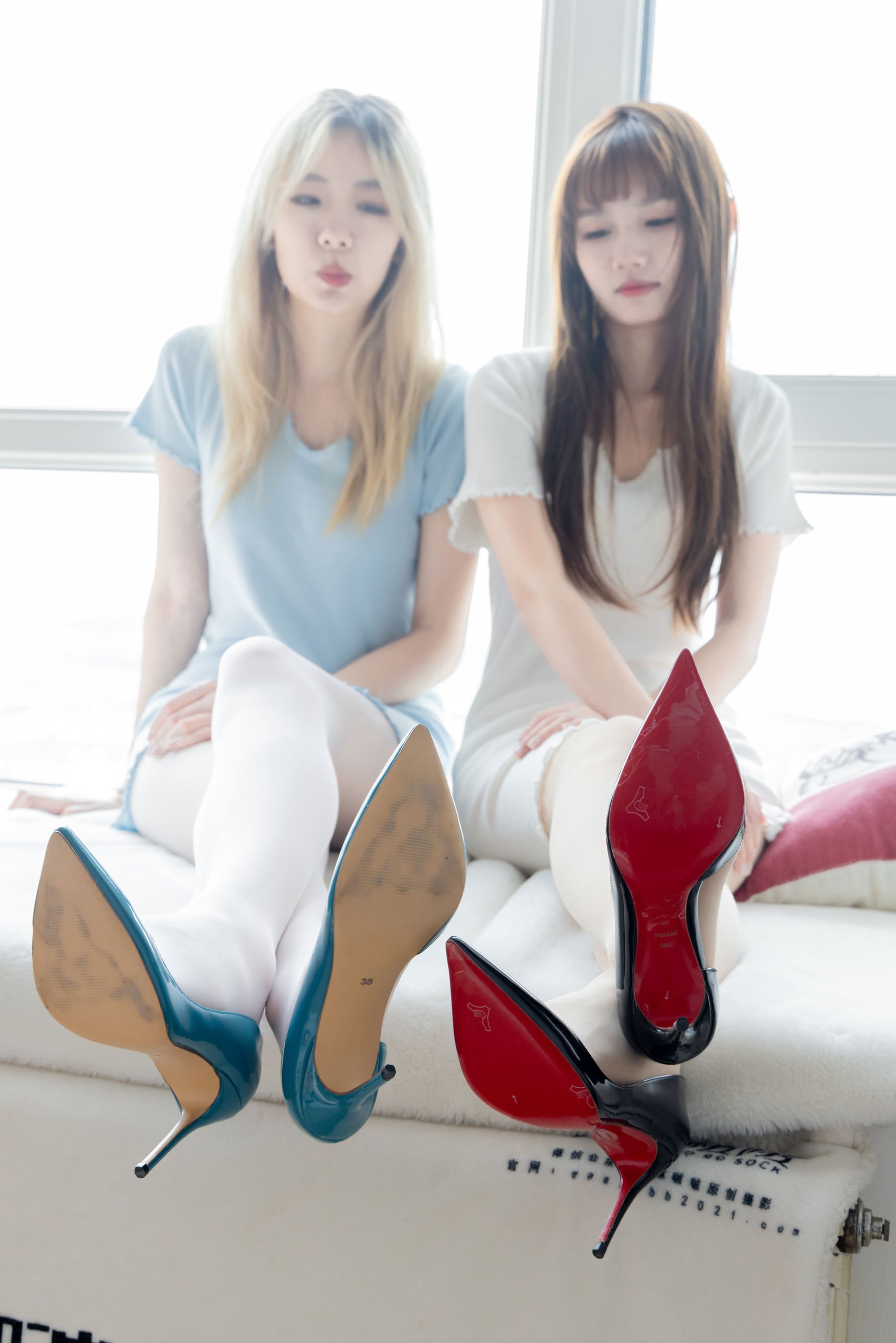 BoBoSocks袜啵啵 No.666 小甜豆&甜甜圈 - 高跟鞋、薄白丝、薄肉丝/(171P)