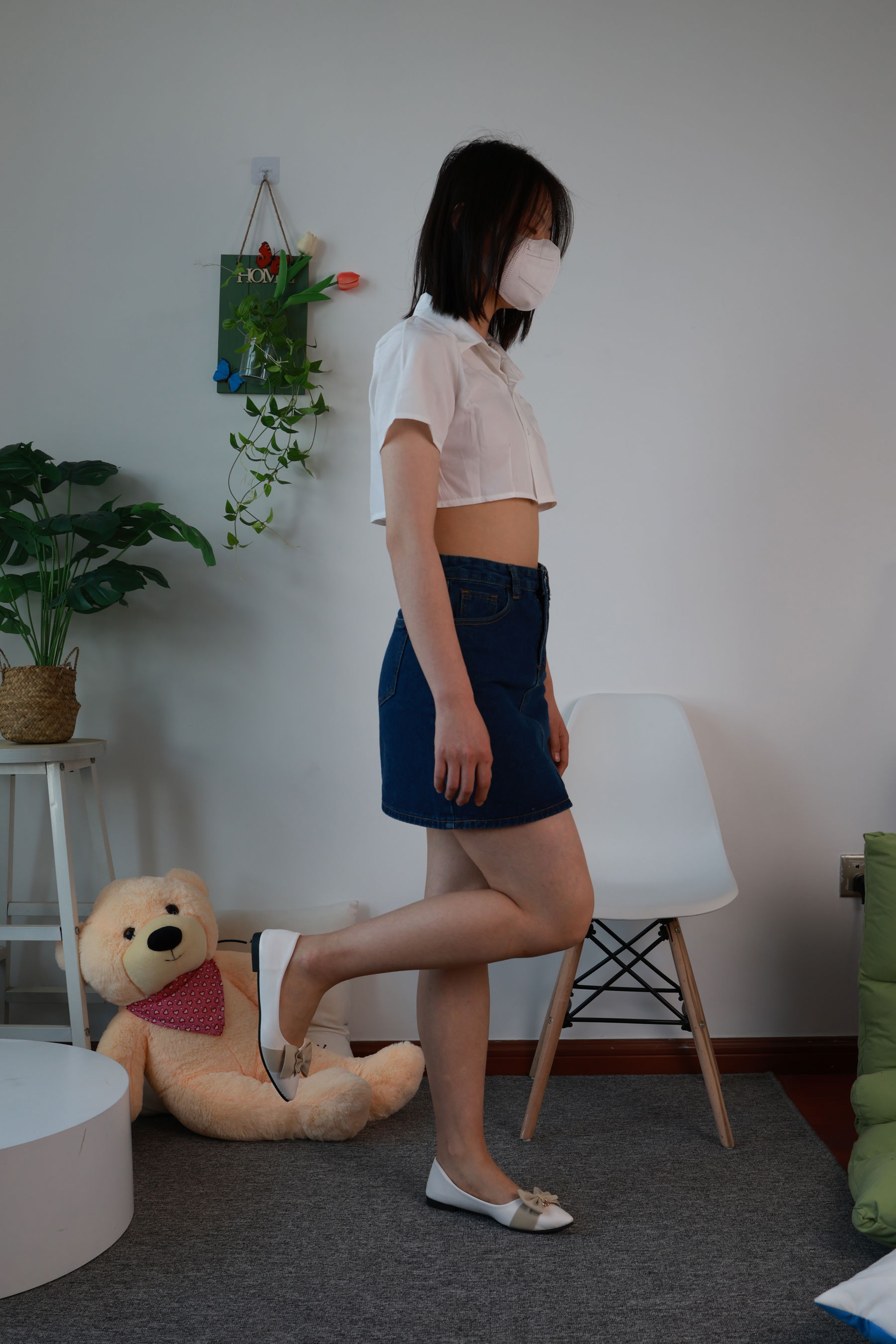 三禾摄影 No.070 牛仔裙 平底鞋/(339P)